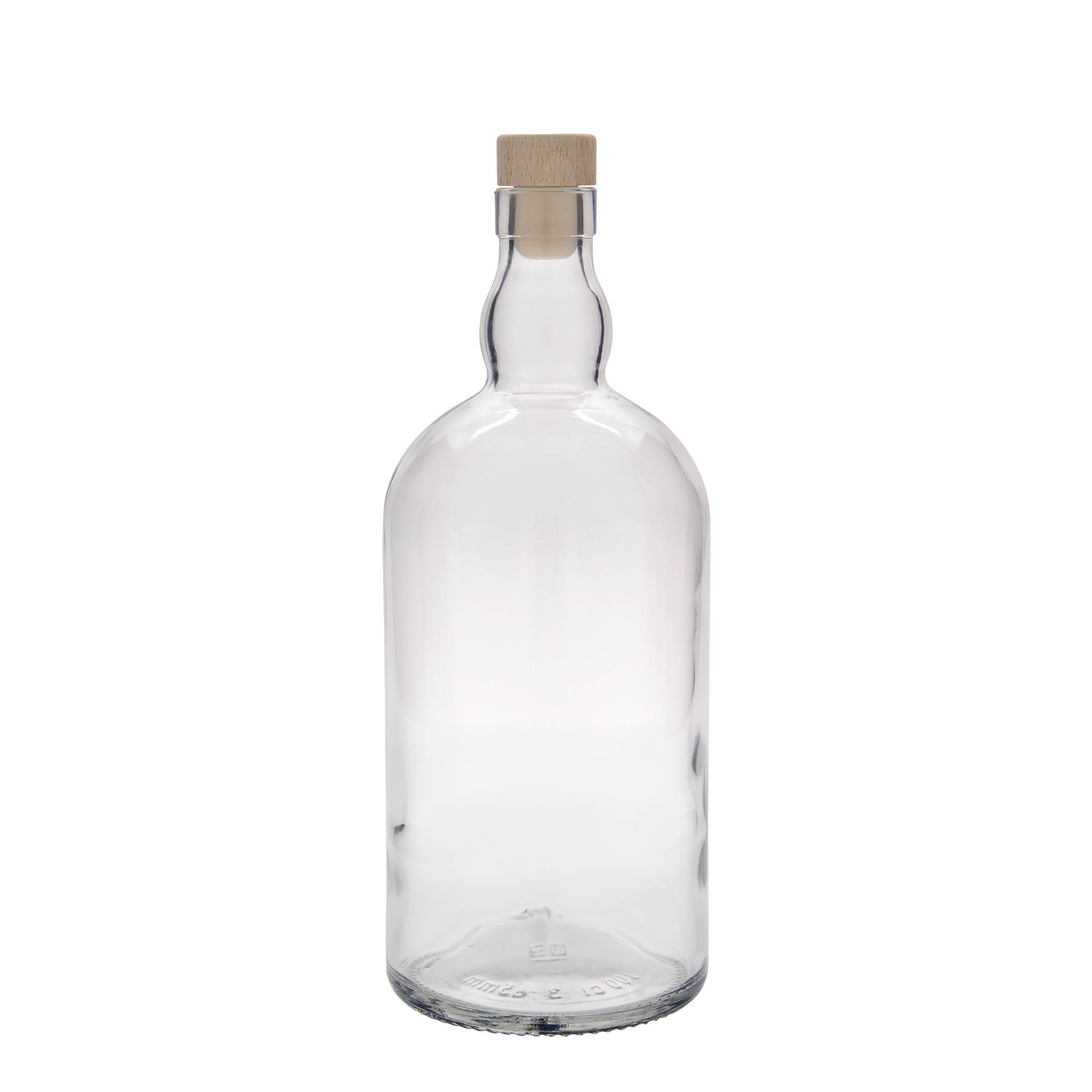 Garrafa de vidro de 1000 ml 'Aberdeen', abertura: cortiça