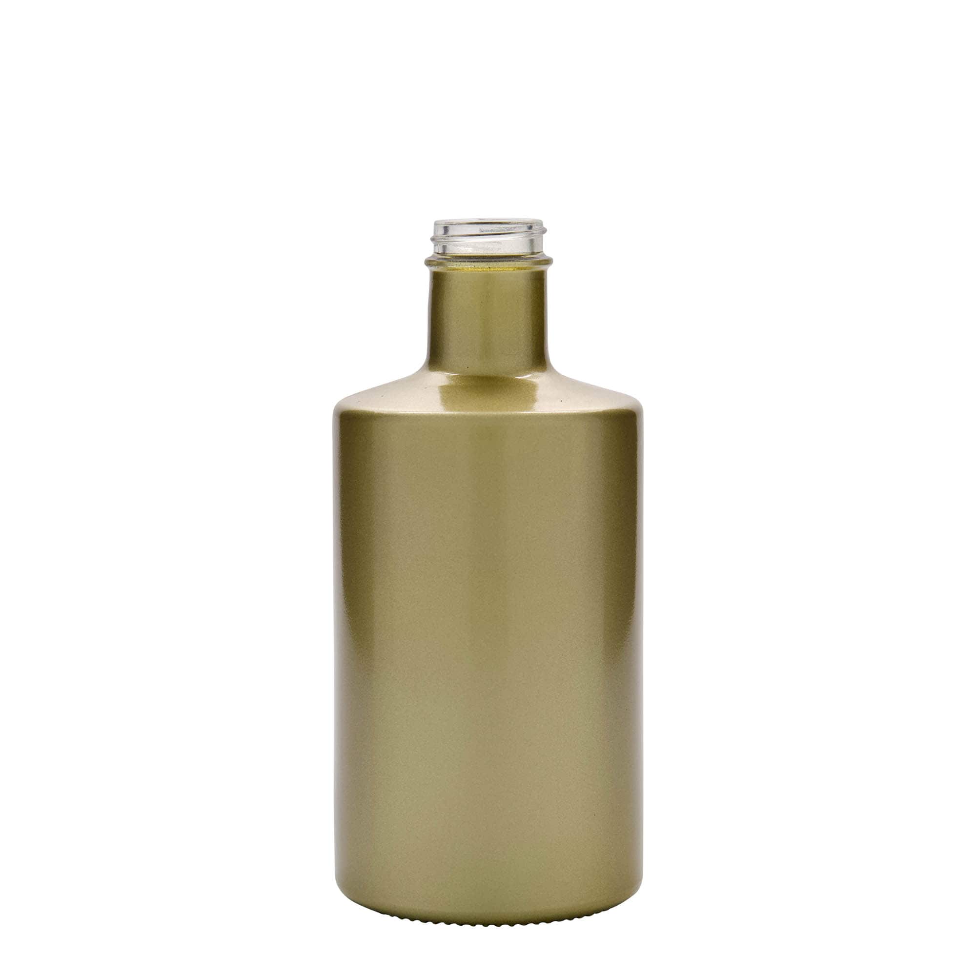 Garrafa de vidro 500 ml 'Caroline', dourada, boca: GPI 33