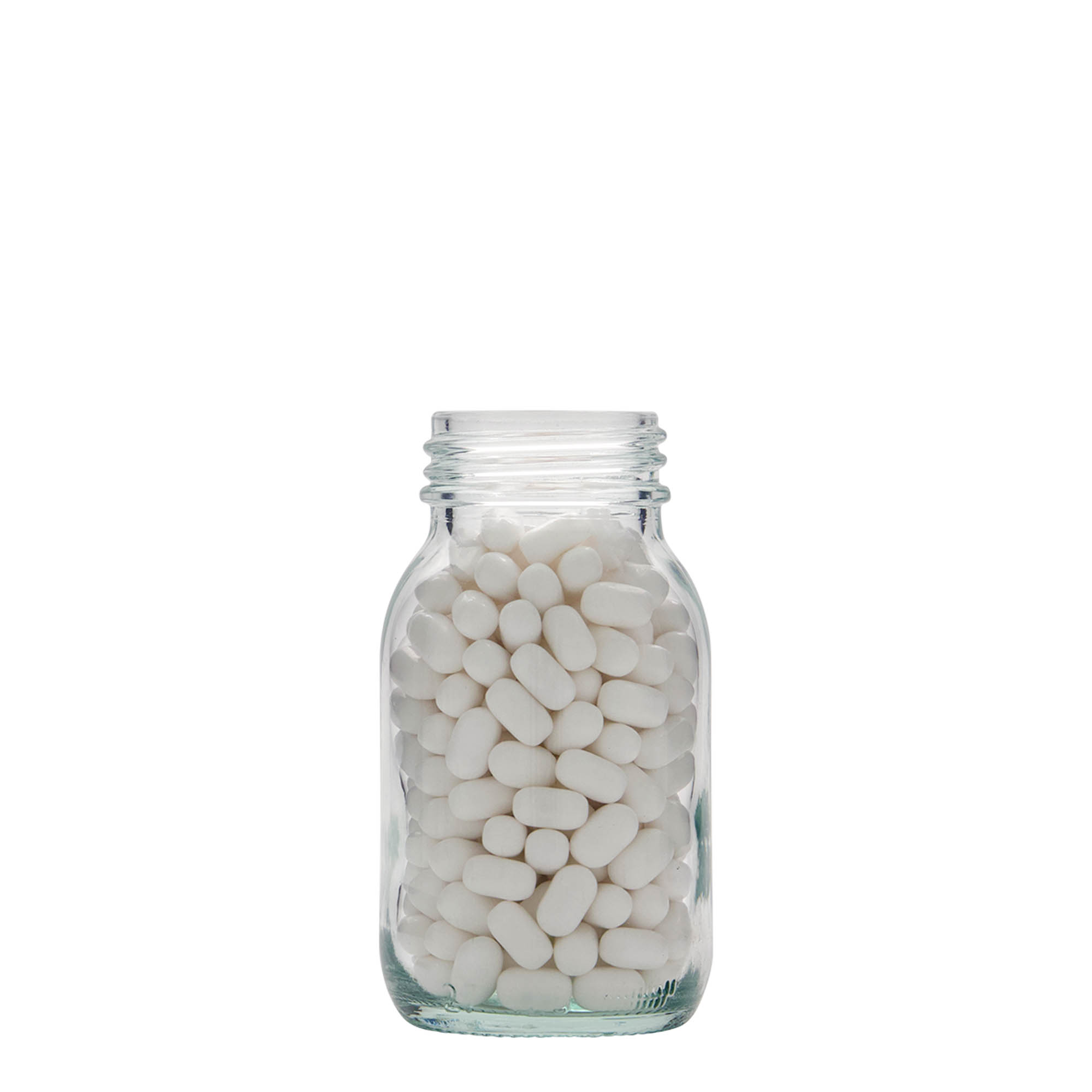 Frasco de boca larga de 125 ml, boca: DIN 40