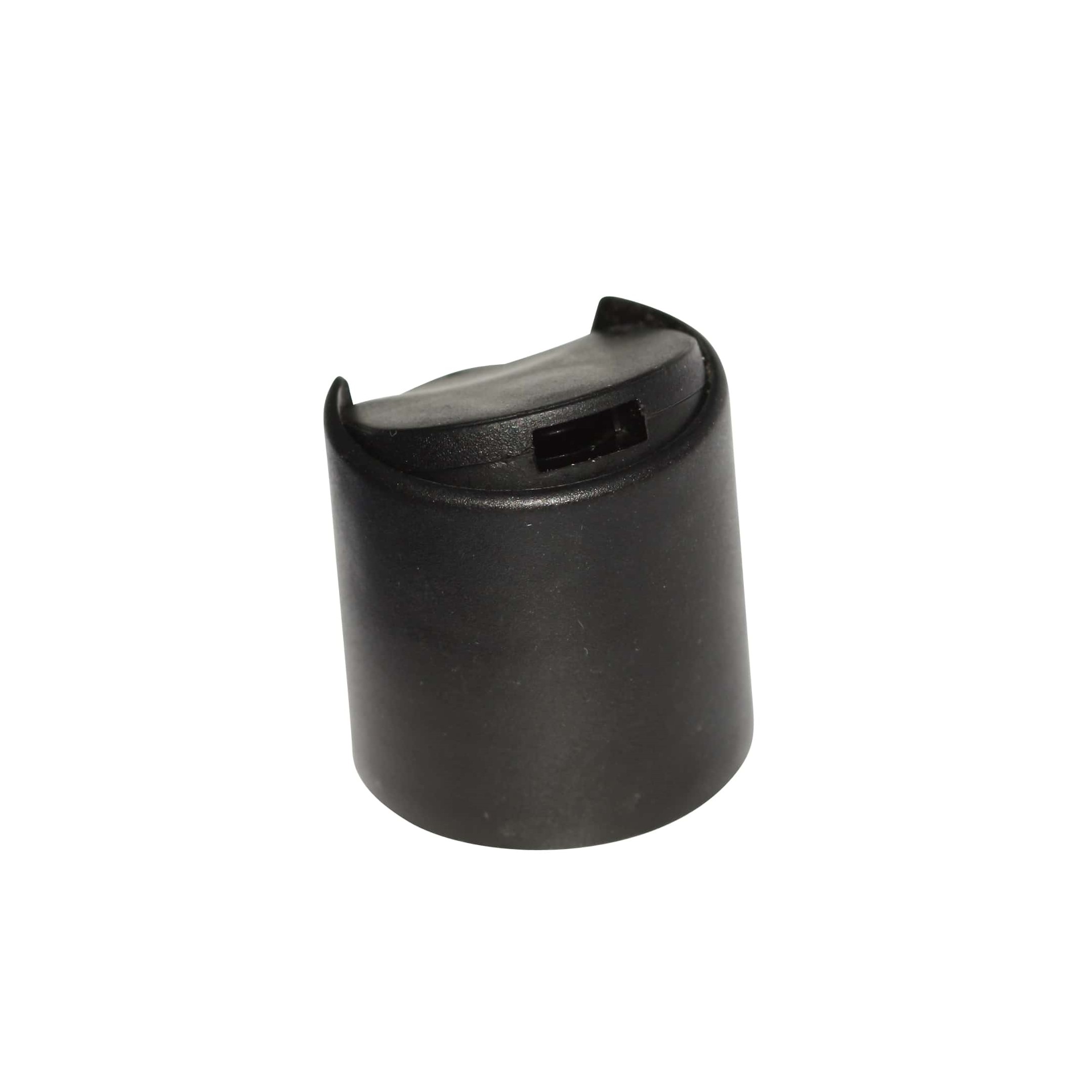 Tampa de rosca Disc Top, plástico PP, preto, boca: 24/410