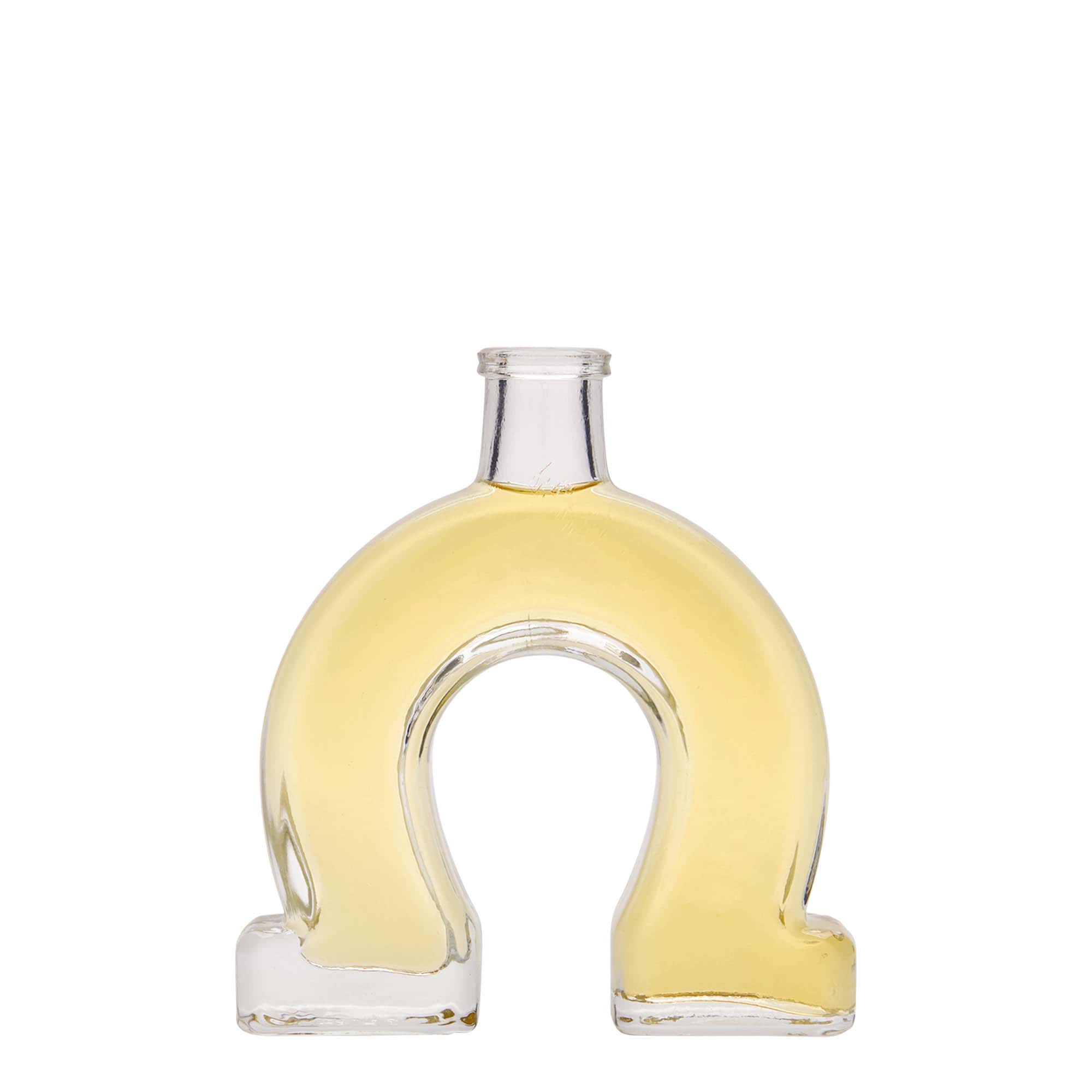 Frasco de vidro de 100 ml 'Ferradura', boca: cortiça Frasco de vidro de 100 ml 'Ferradura', boca: cortiça