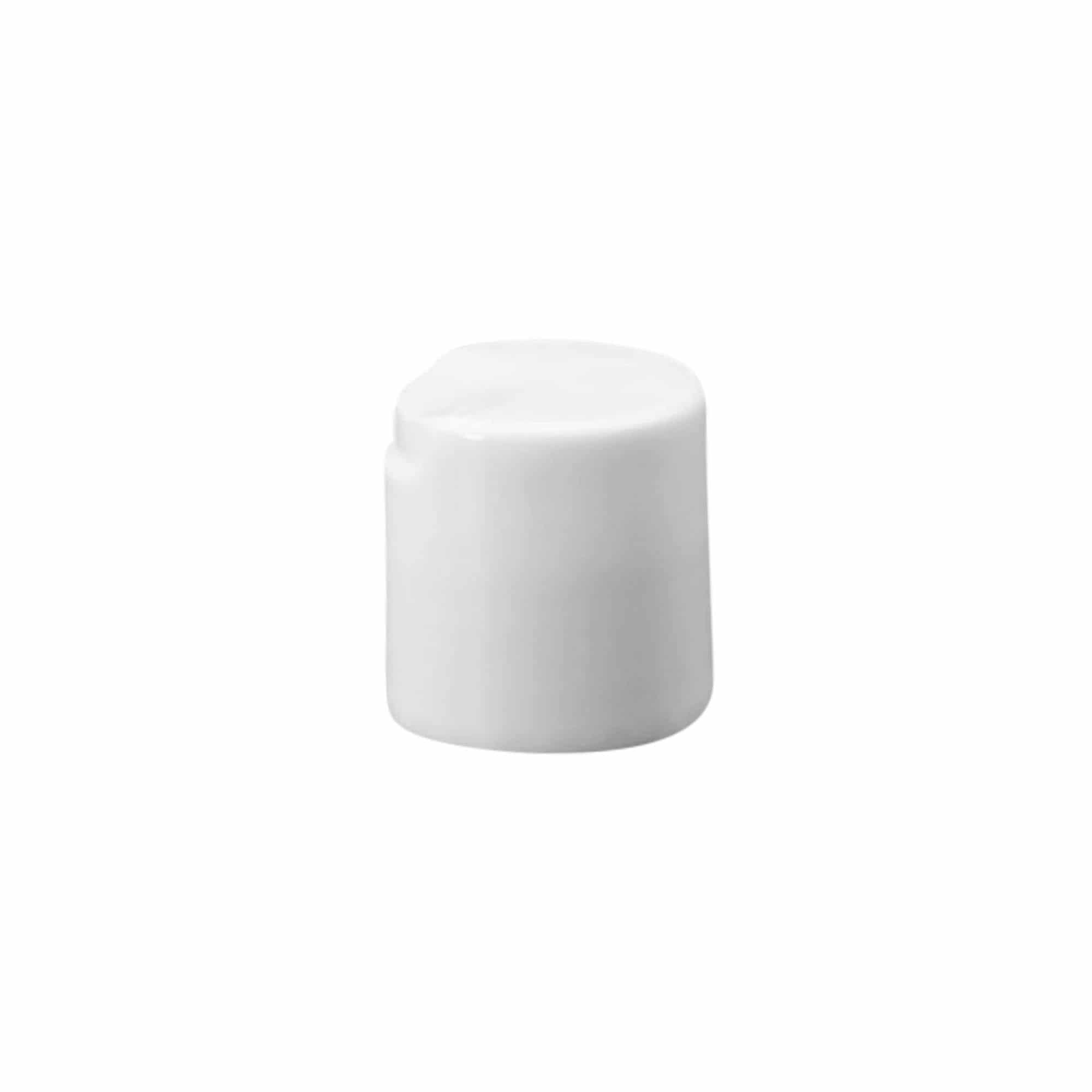 Tampa de rosca Disc Top, plástico PP, branco, para boca: 24/410