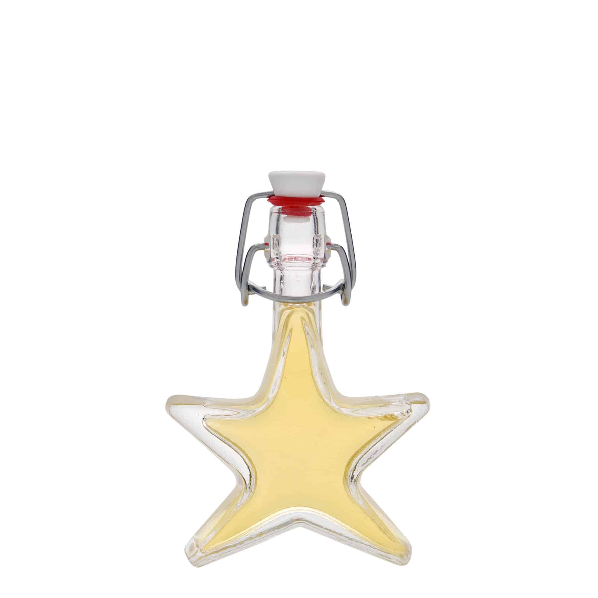 40 ml Garrafa de vidro 'Estrela', boca: Tampa mecânica