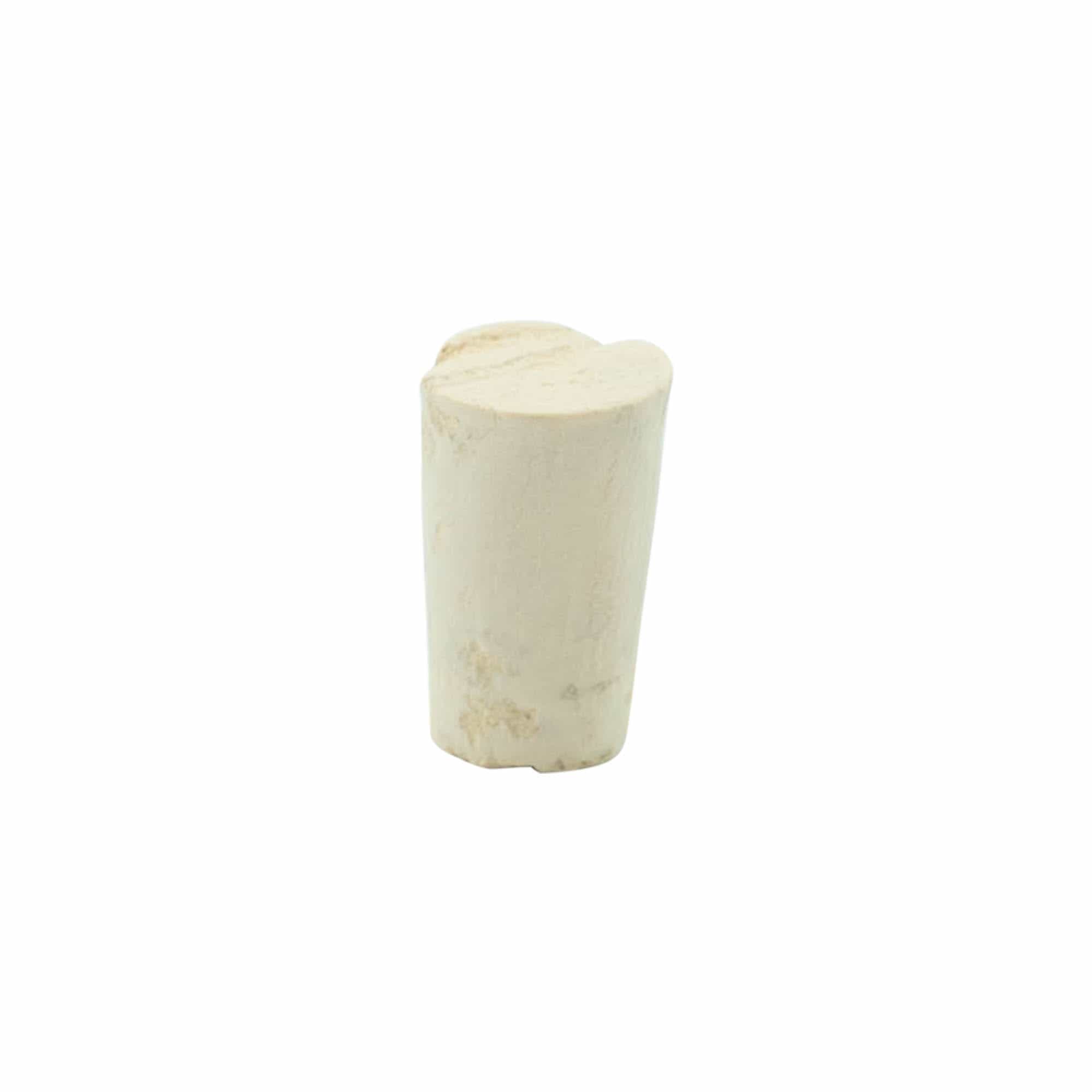 Rolha cónica 11-14 x 22, cortiça natural, branqueada, para boca: cortiça