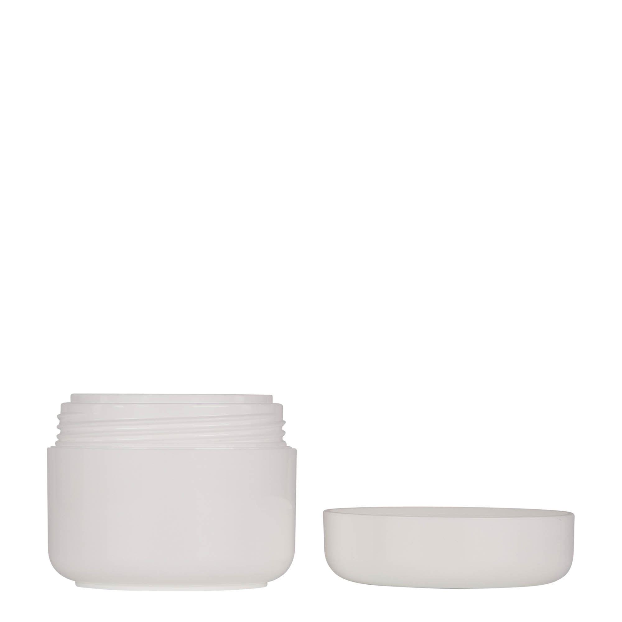 50 ml frasco de plástico 'Bianca', PP, branco, abertura: tampa de rosca