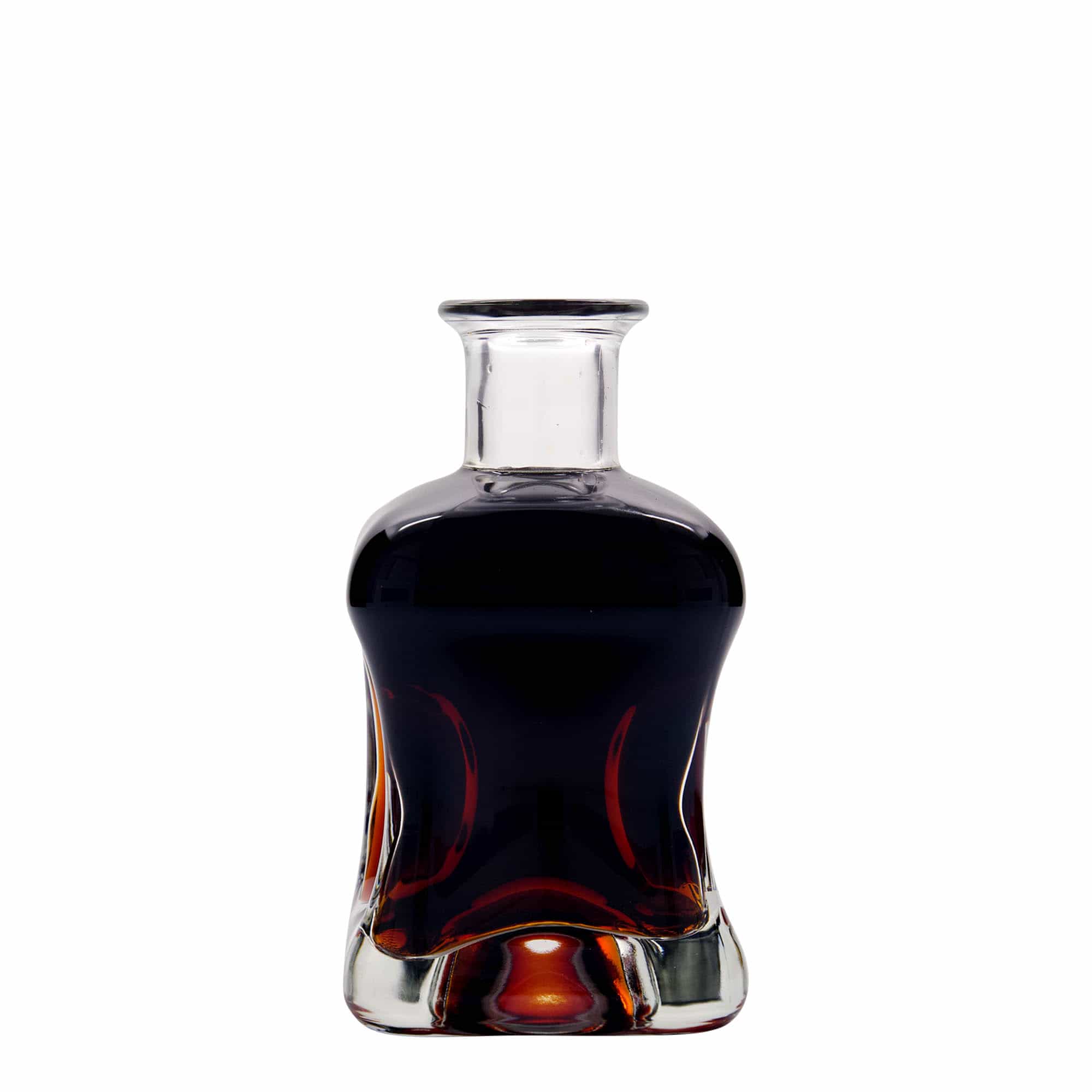 Garrafa de vidro de 350 ml 'Dublin', quadrada, boca: cortiça