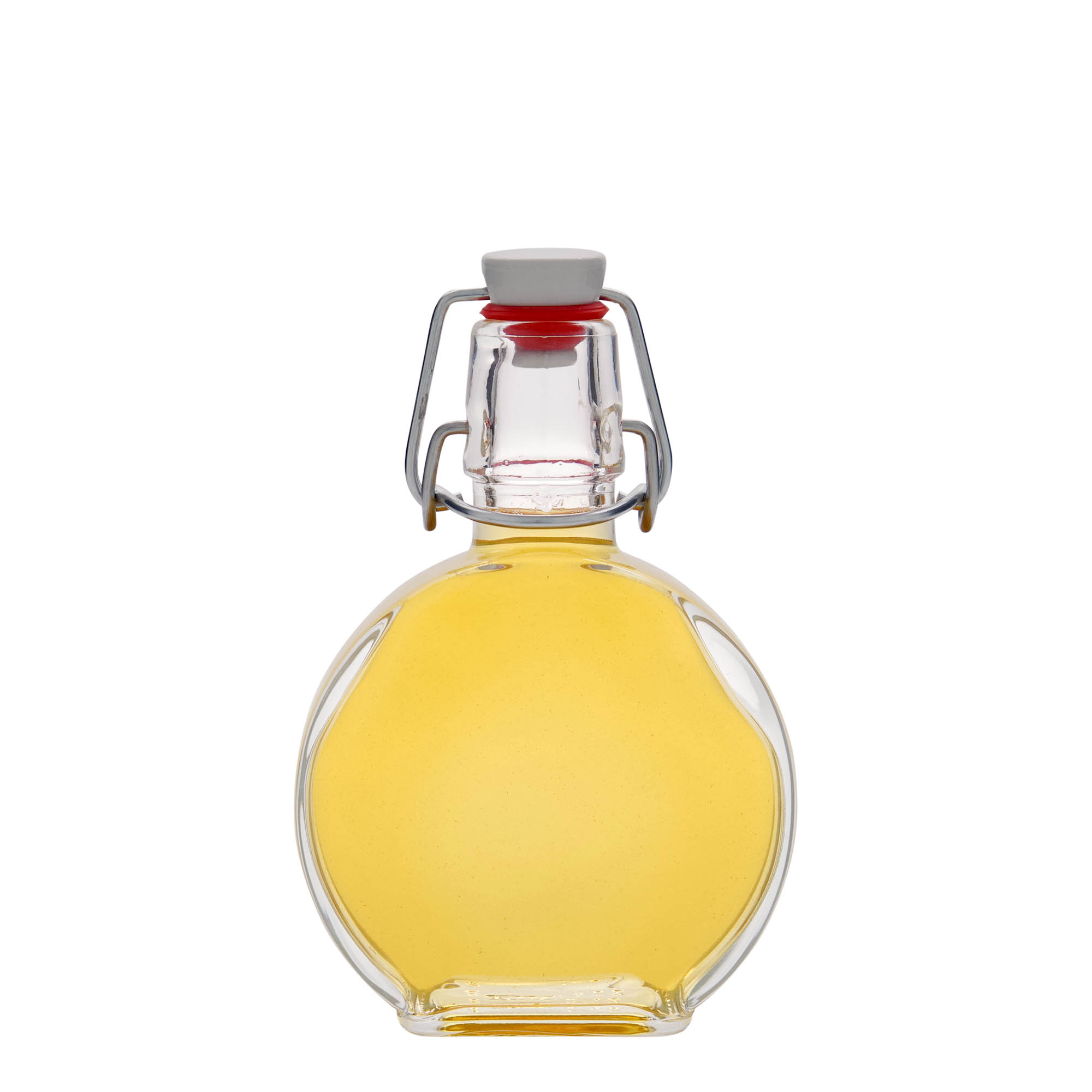 Frasco de vidro de 200 ml 'Sensatione', retangular, boca: fecho de mola