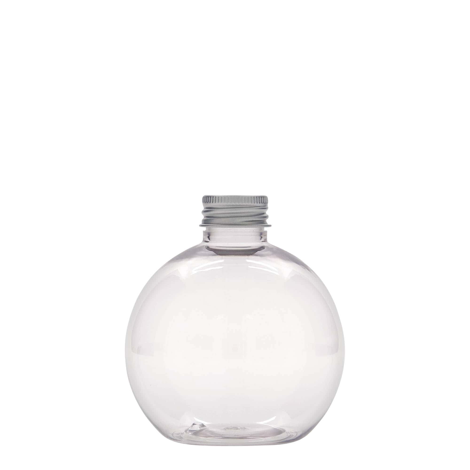 Garrafa PET de 250 ml 'Perry', redonda, plástico, boca: 24/410