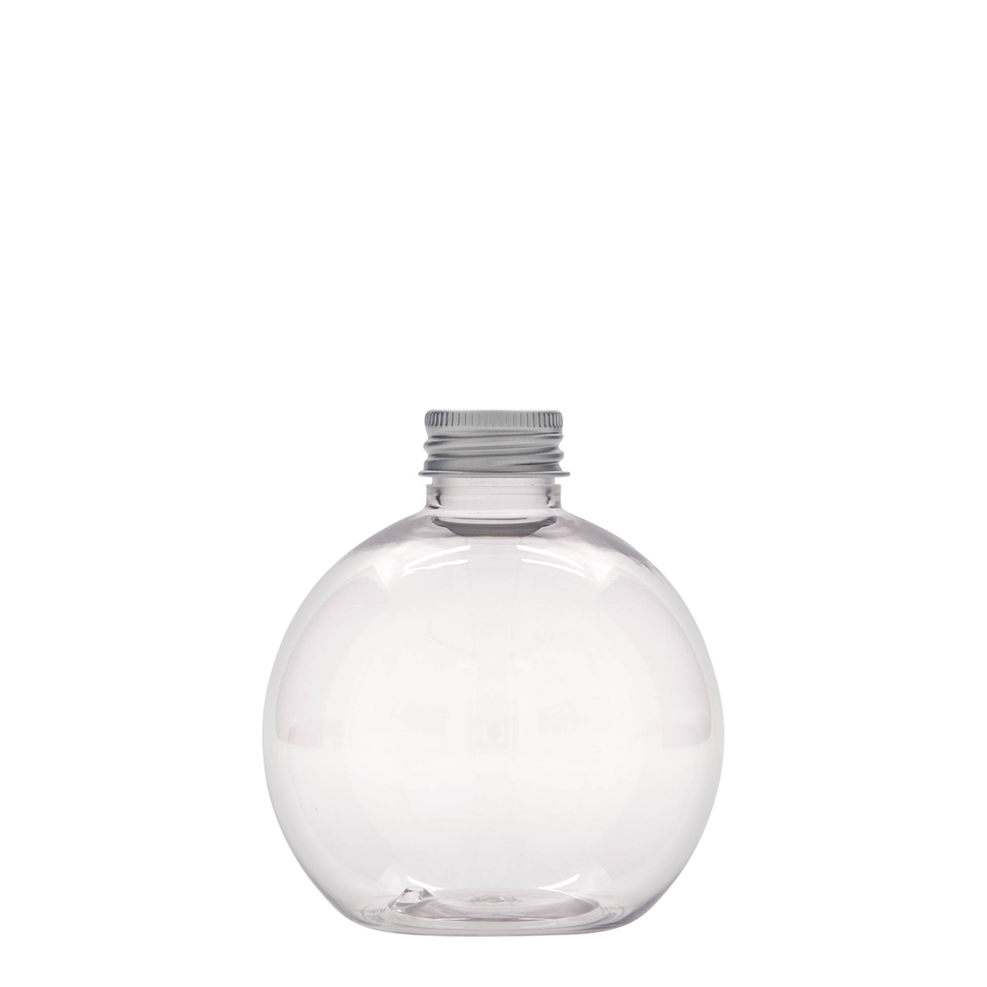 Garrafa PET de 250 ml 'Perry', redonda, plástico, boca: 24/410