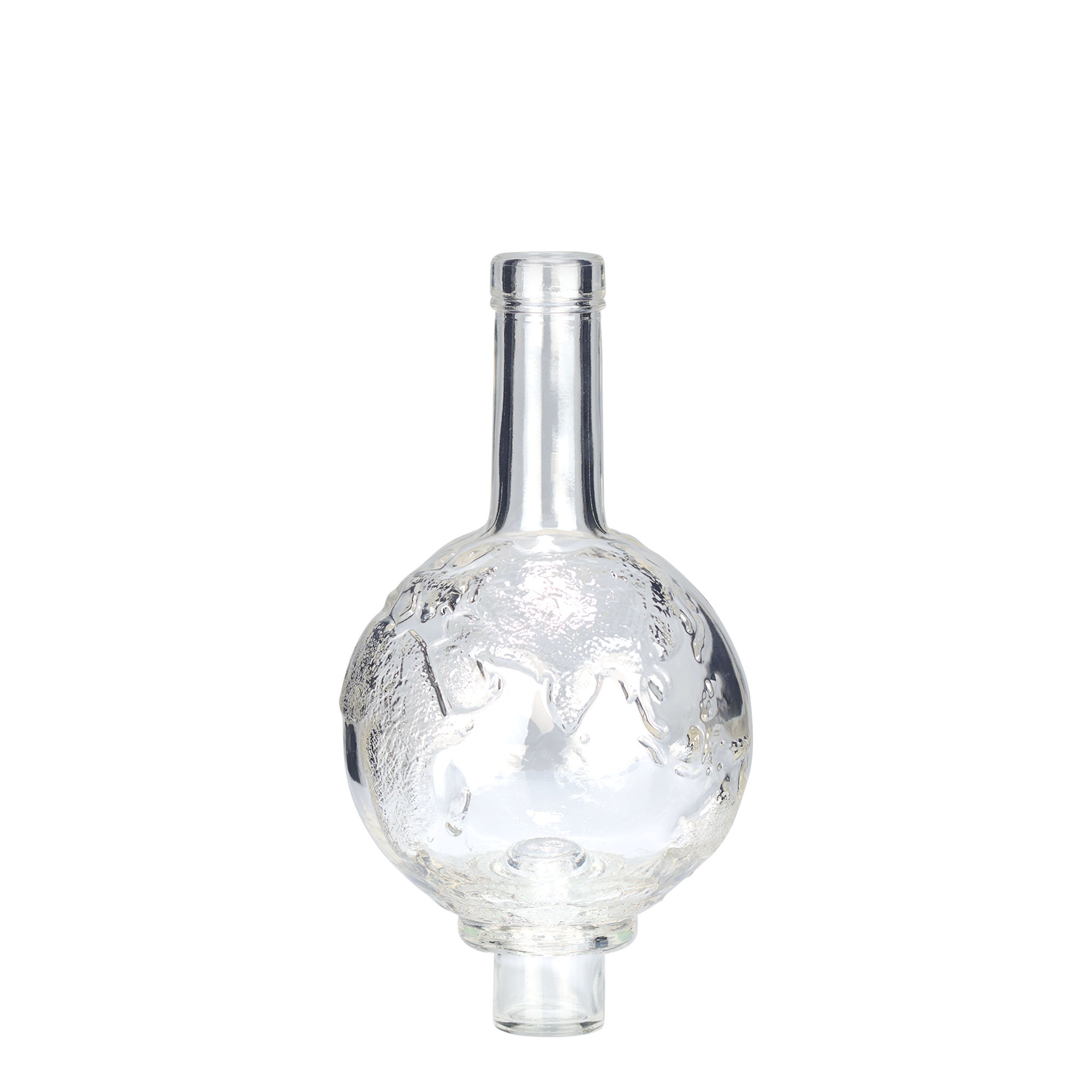 Garrafa de vidro de 500 ml 'Globus', Boca: Cortiça Garrafa de vidro de 500 ml 'Globus', Boca: Cortiça