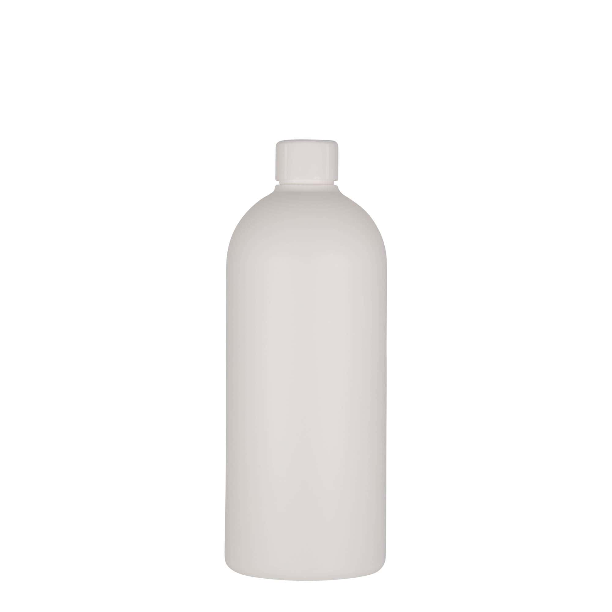 Garrafa de plástico de 500 ml 'Tuffy', HDPE, branca, boca: 24/410