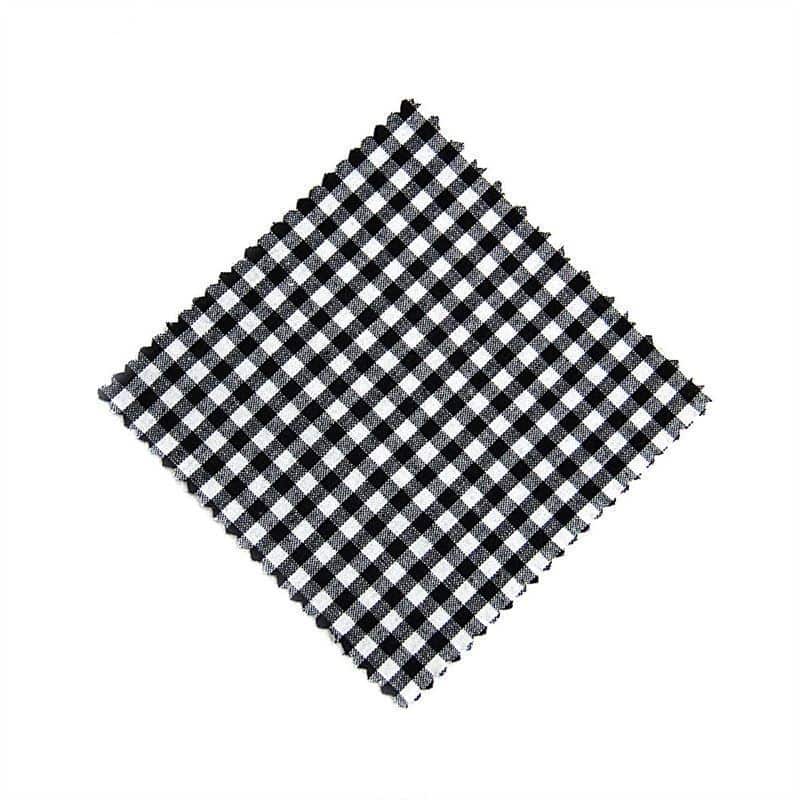Tampas de tecido xadrez 12x12, quadrado, têxtil, preto, boca: TO38-TO53 Tampas de tecido xadrez 12x12, quadrado, têxtil, preto, boca: TO38-TO53