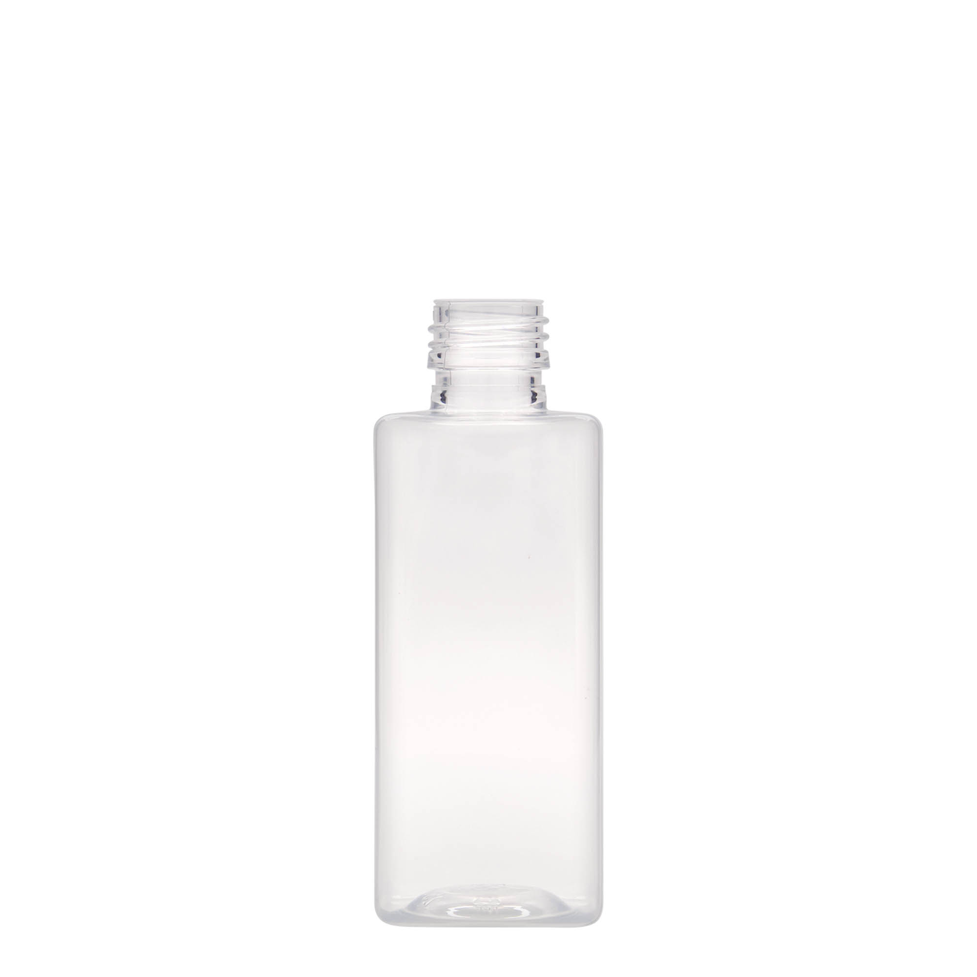 Garrafa PET de 250 ml 'Karl', quadrada, plástico, boca: PP 28 Garrafa PET de 250 ml 'Karl', quadrada, plástico, boca: PP 28