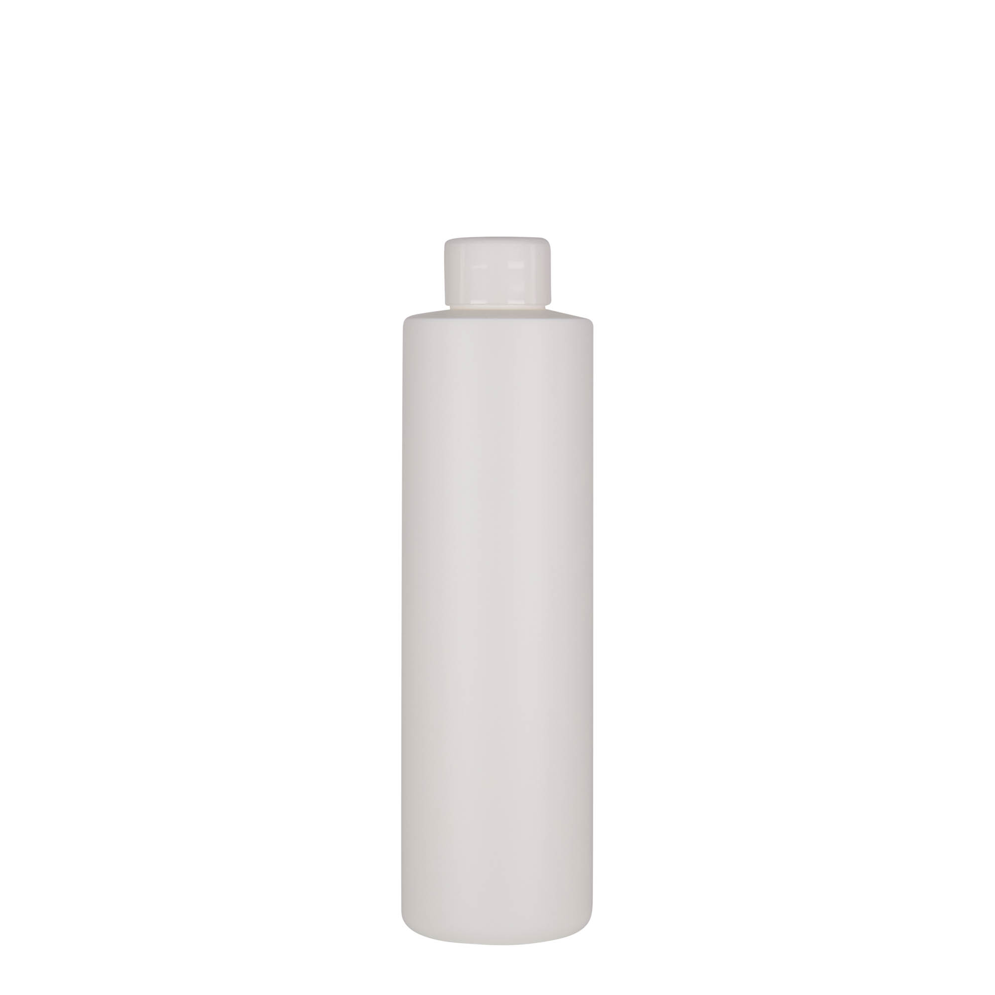 Frasco de plástico de 250 ml 'Pipe', HDPE verde, branco, bocal: 24/410 Frasco de plástico de 250 ml 'Pipe', HDPE verde, branco, bocal: 24/410