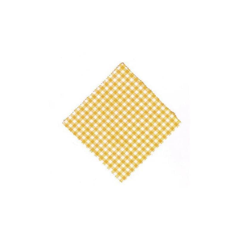 Tampas de tecido xadrez 12x12, quadrado, têxtil, amarelo, boca: TO38-TO53 Tampas de tecido xadrez 12x12, quadrado, têxtil, amarelo, boca: TO38-TO53
