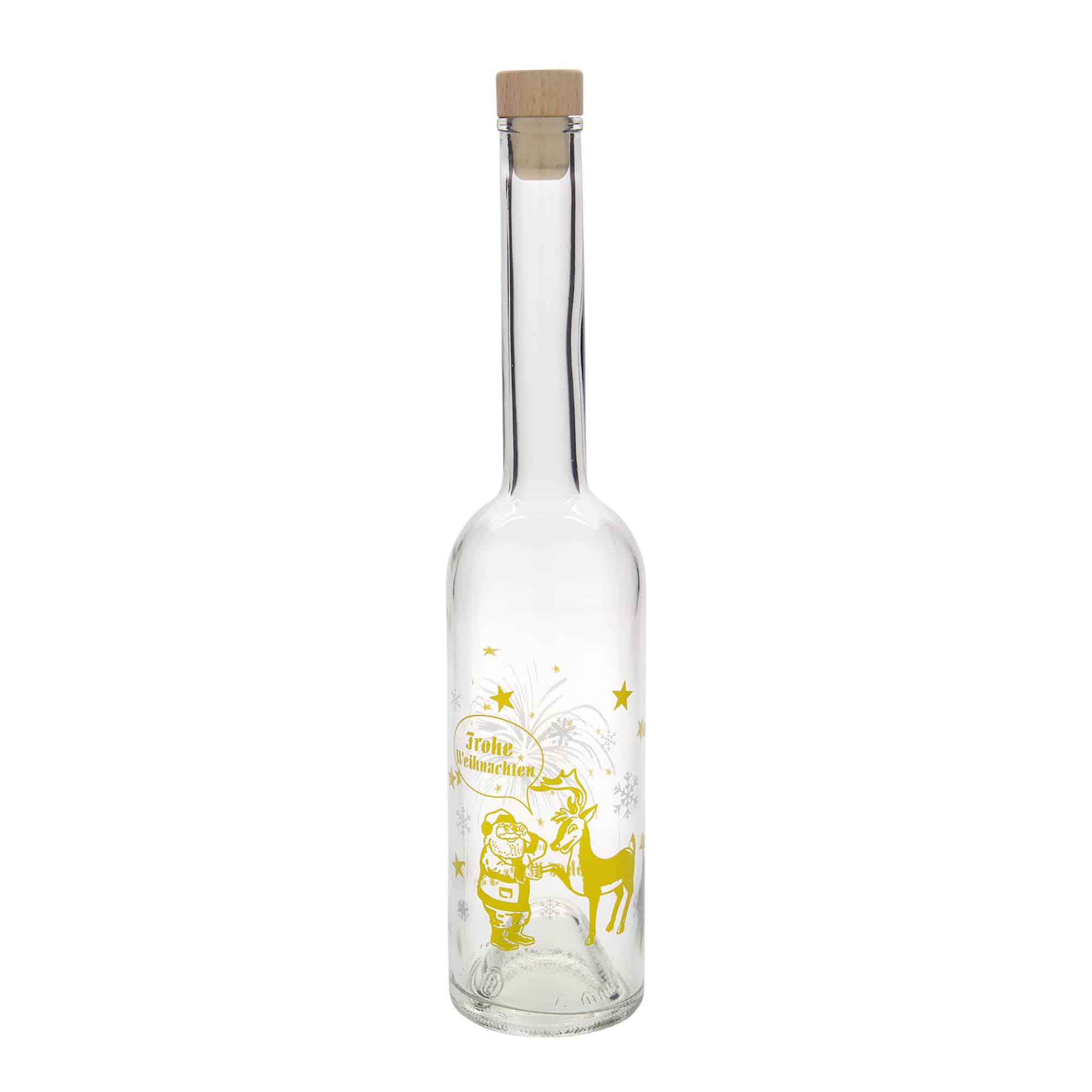 Garrafa de vidro de 500 ml 'Ópera', motivo: Fogo de artifício, boca: cortiça
