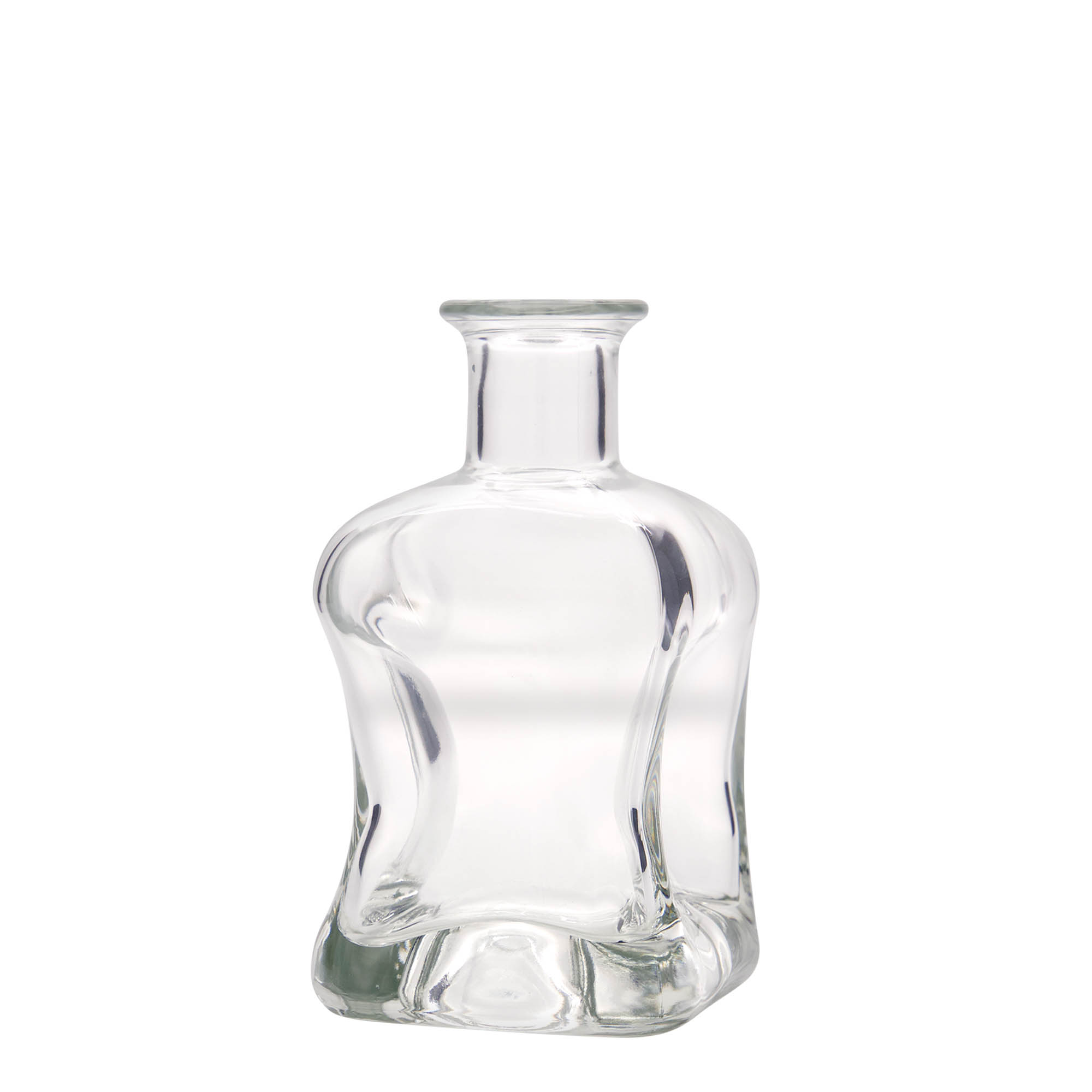 Garrafa de vidro de 350 ml 'Dublin', quadrada, boca: cortiça Garrafa de vidro de 350 ml 'Dublin', quadrada, boca: cortiça