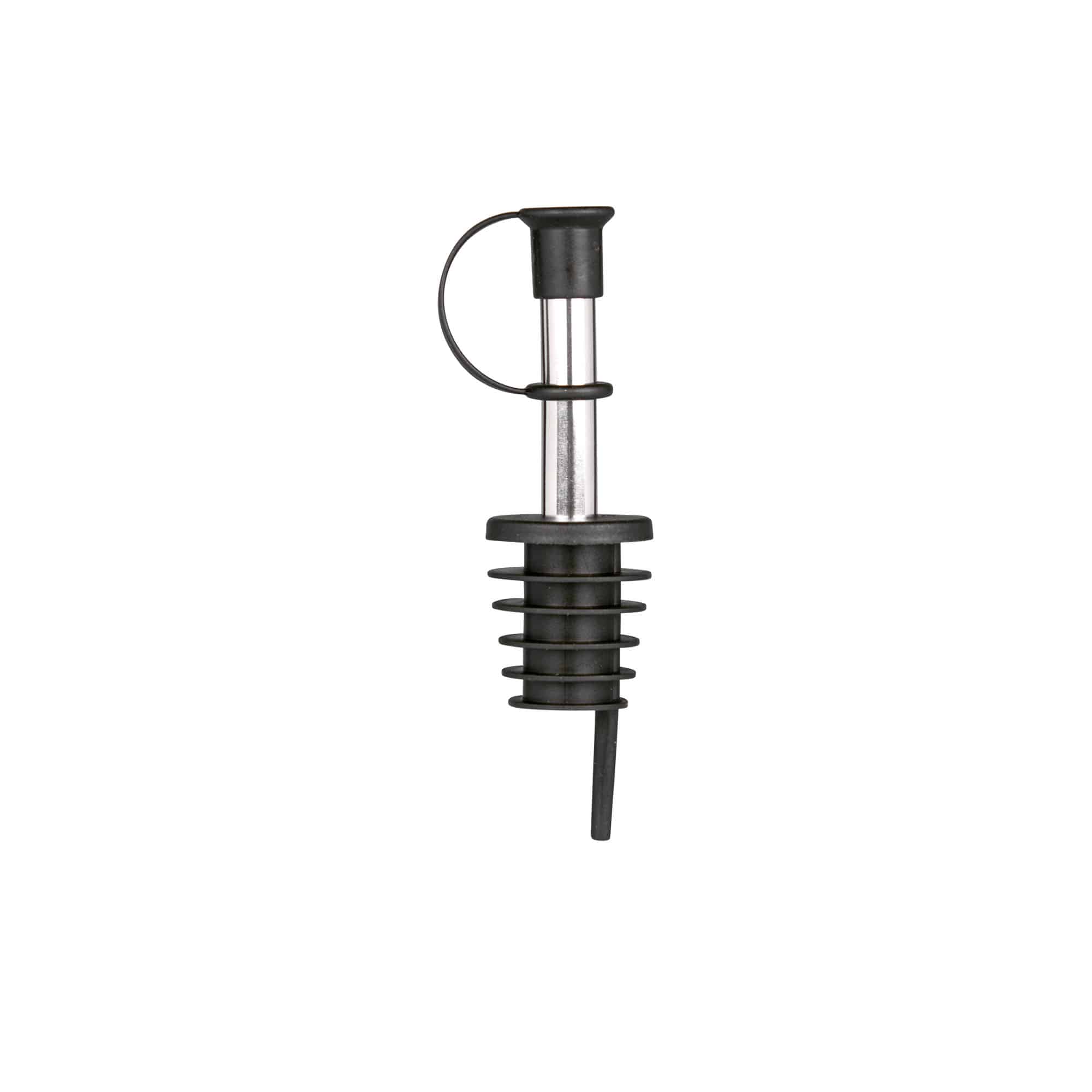 Vertedor de garrafas inox com capa, aço inox, prateado Vertedor de garrafas inox com capa, aço inox, prateado