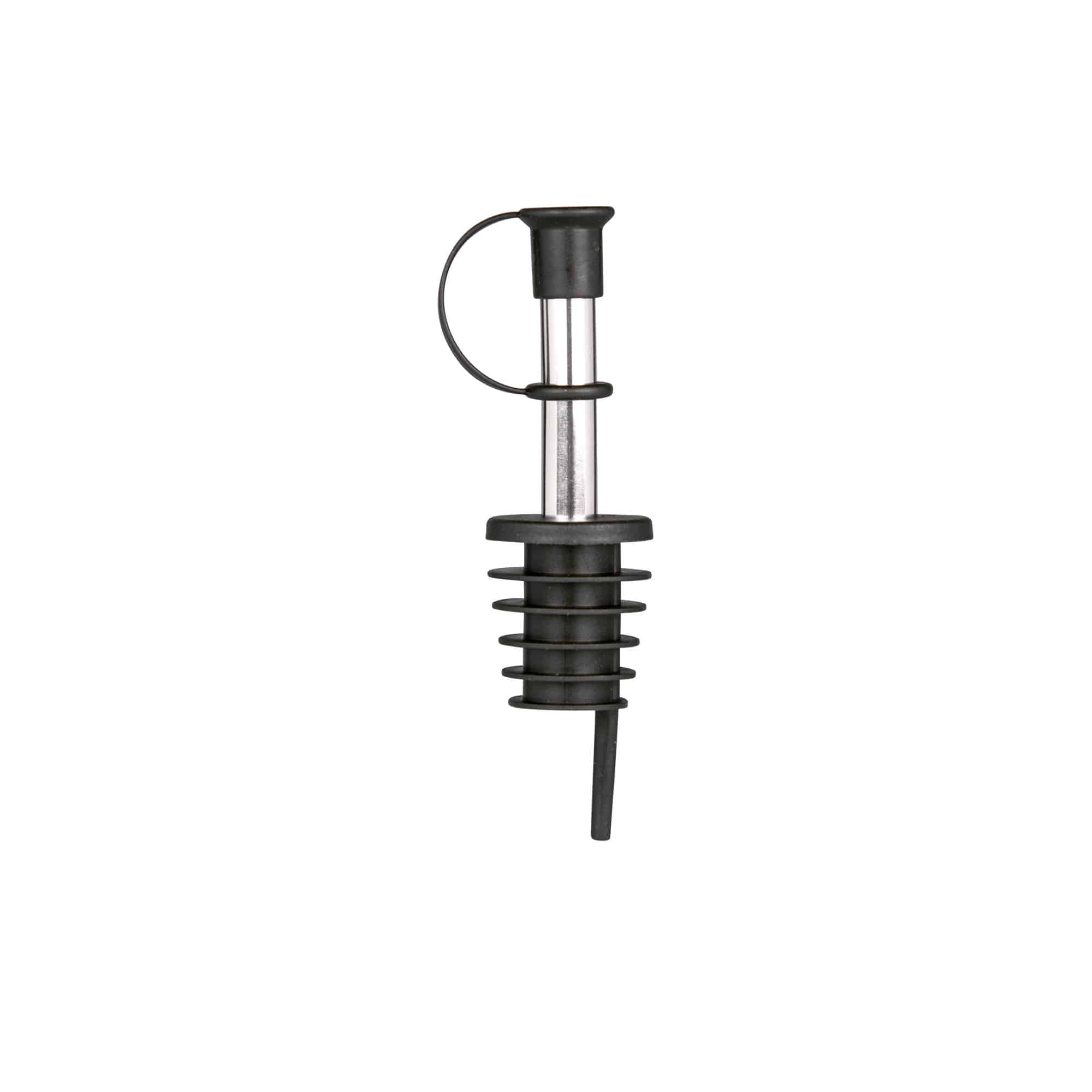 Bico vertedor Inox com tampa, aço inoxidável, prateado