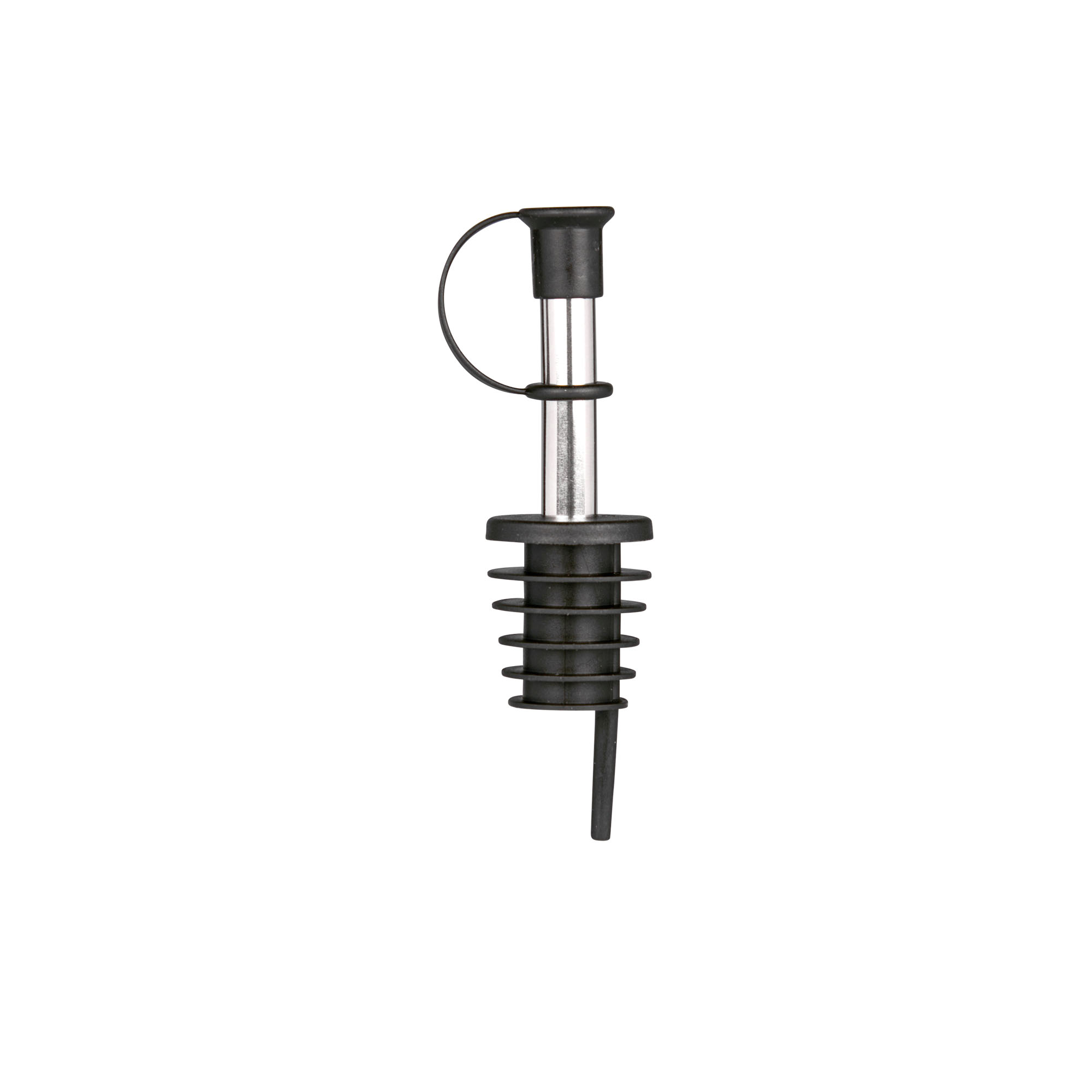 Bico vertedor Inox com tampa, aço inoxidável, prateado