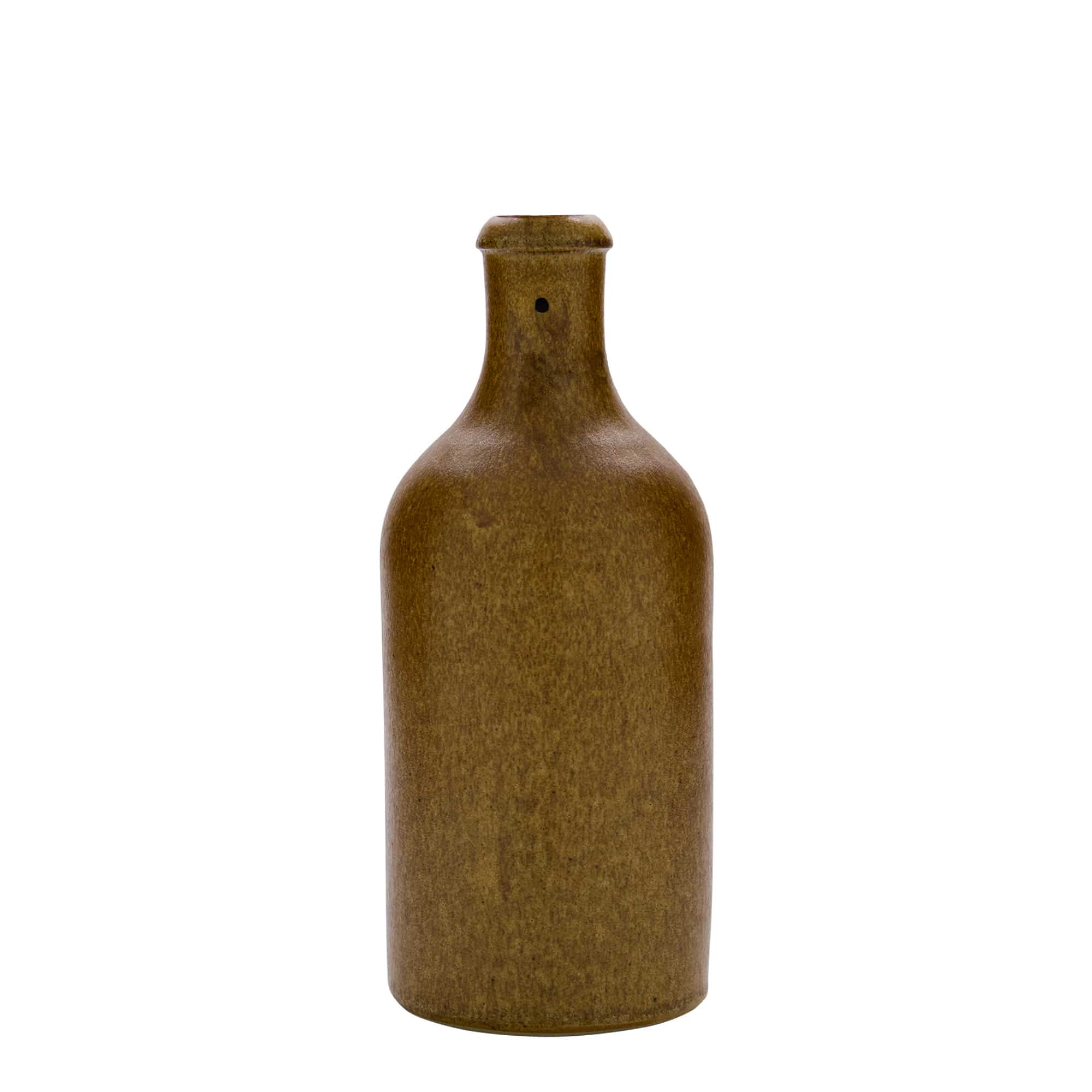 500 ml Jarro de barro, grés, castanho-cristal, boca: Tampa mecânica 500 ml Jarro de barro, grés, castanho-cristal, boca: Tampa mecânica