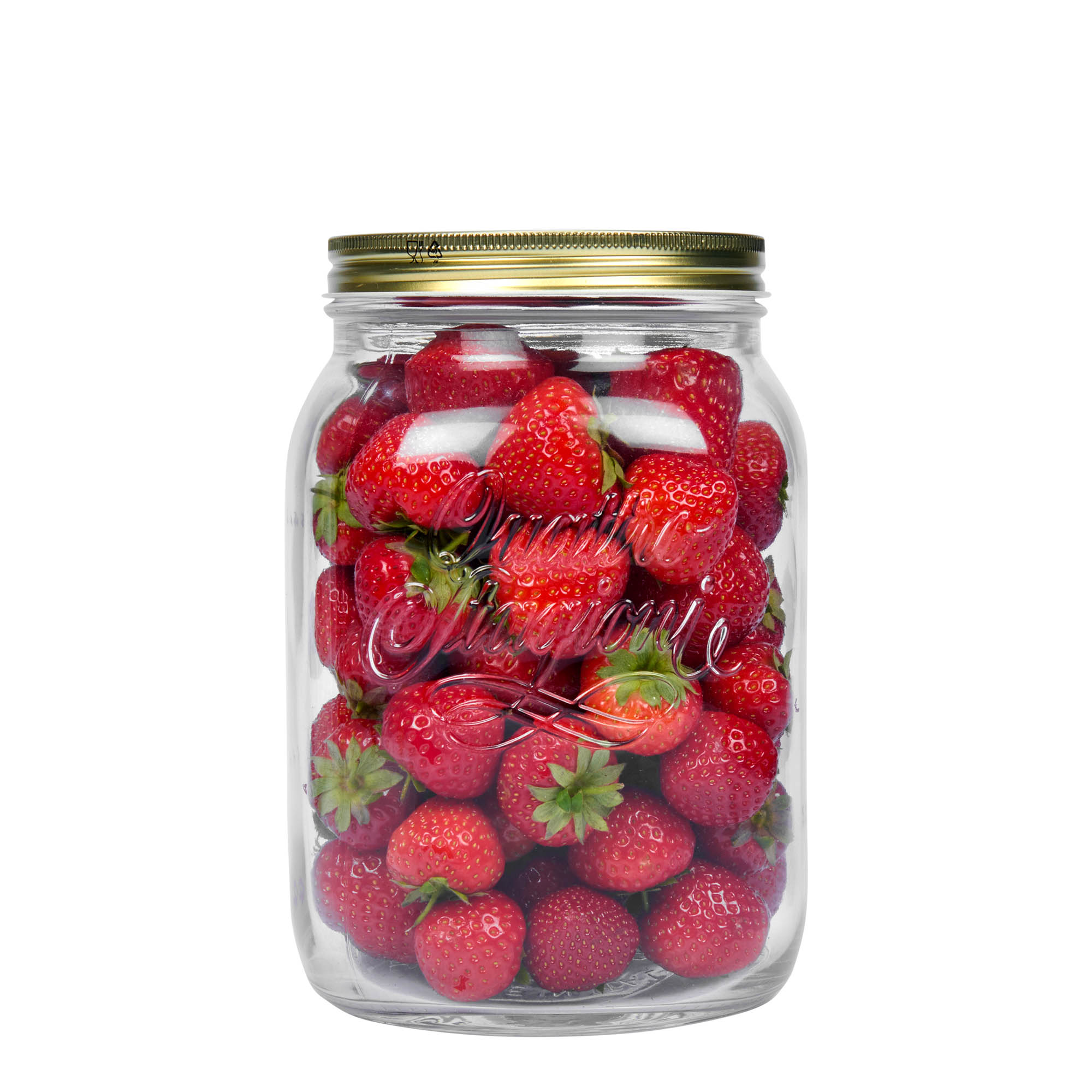 Frasco de vidro de 2.000 ml 'Quattro Stagioni', boca: tampa de rosca Frasco de vidro de 2.000 ml 'Quattro Stagioni', boca: tampa de rosca