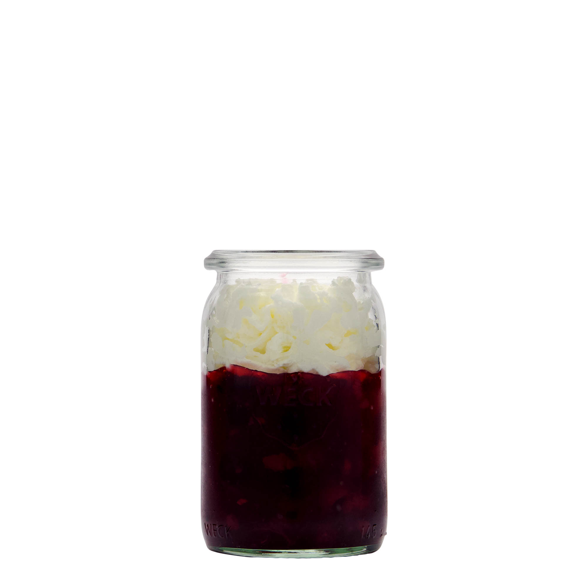 145 ml Frasco cilíndrico WECK, boca: Borda redonda