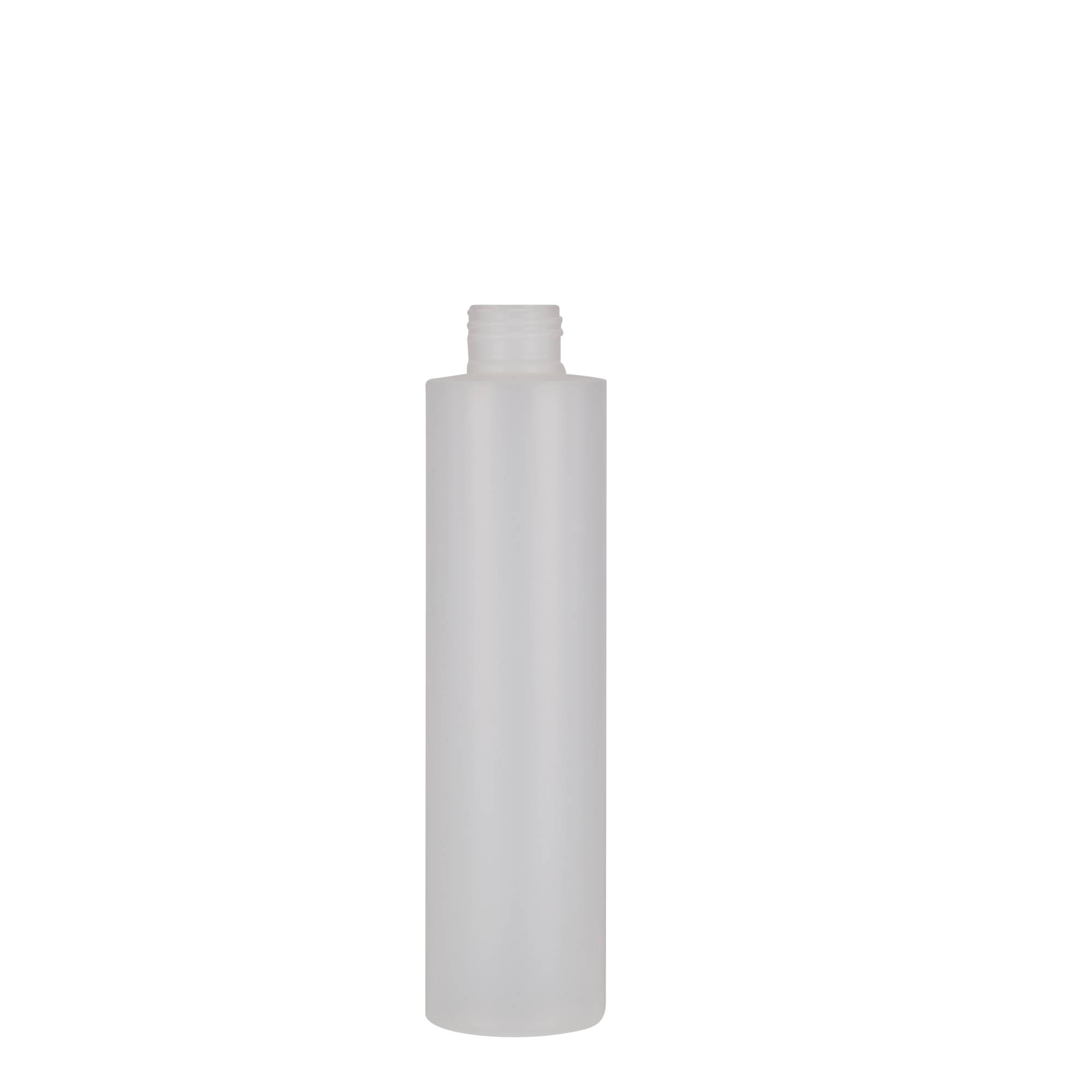 Frasco de plástico de 200 ml 'Pipe', HDPE, natural, bocal: 24/410