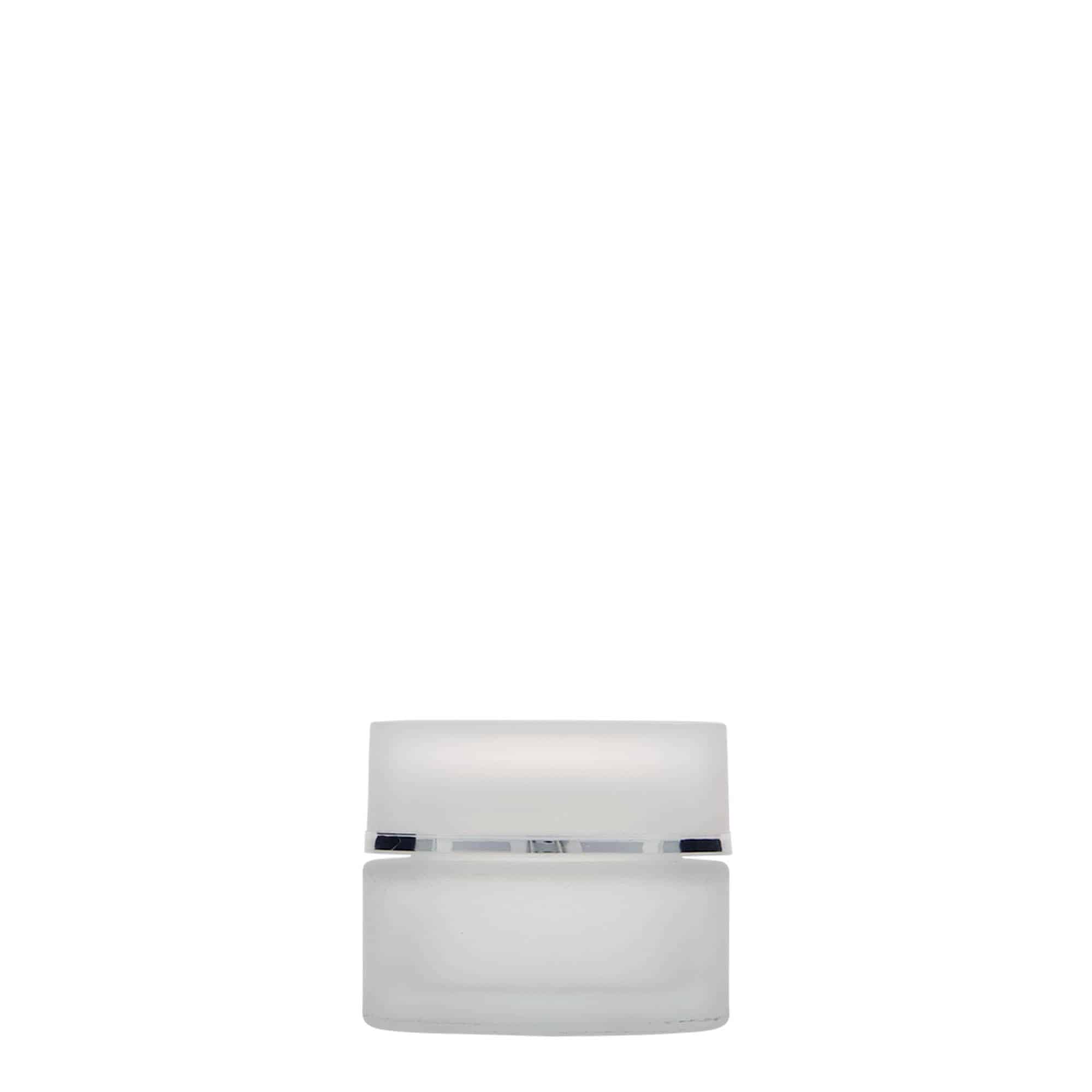 15 ml frasco 'Edição Platina', vidro, fosco, boca: tampa de rosca