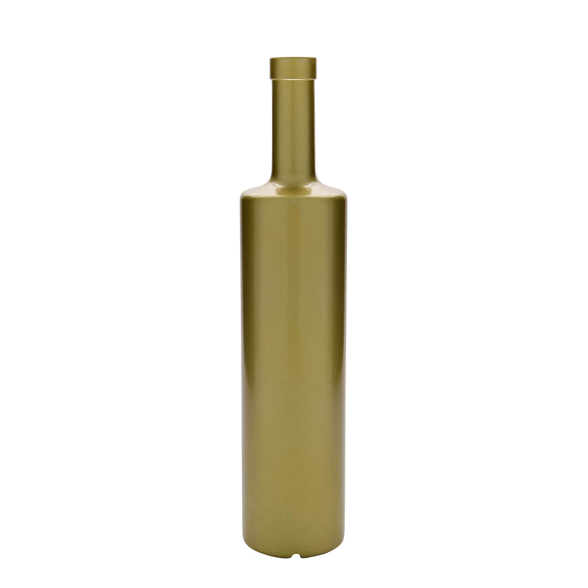 Garrafa de vidro de 700 ml 'Centurio', dourada, bocal: cortiça