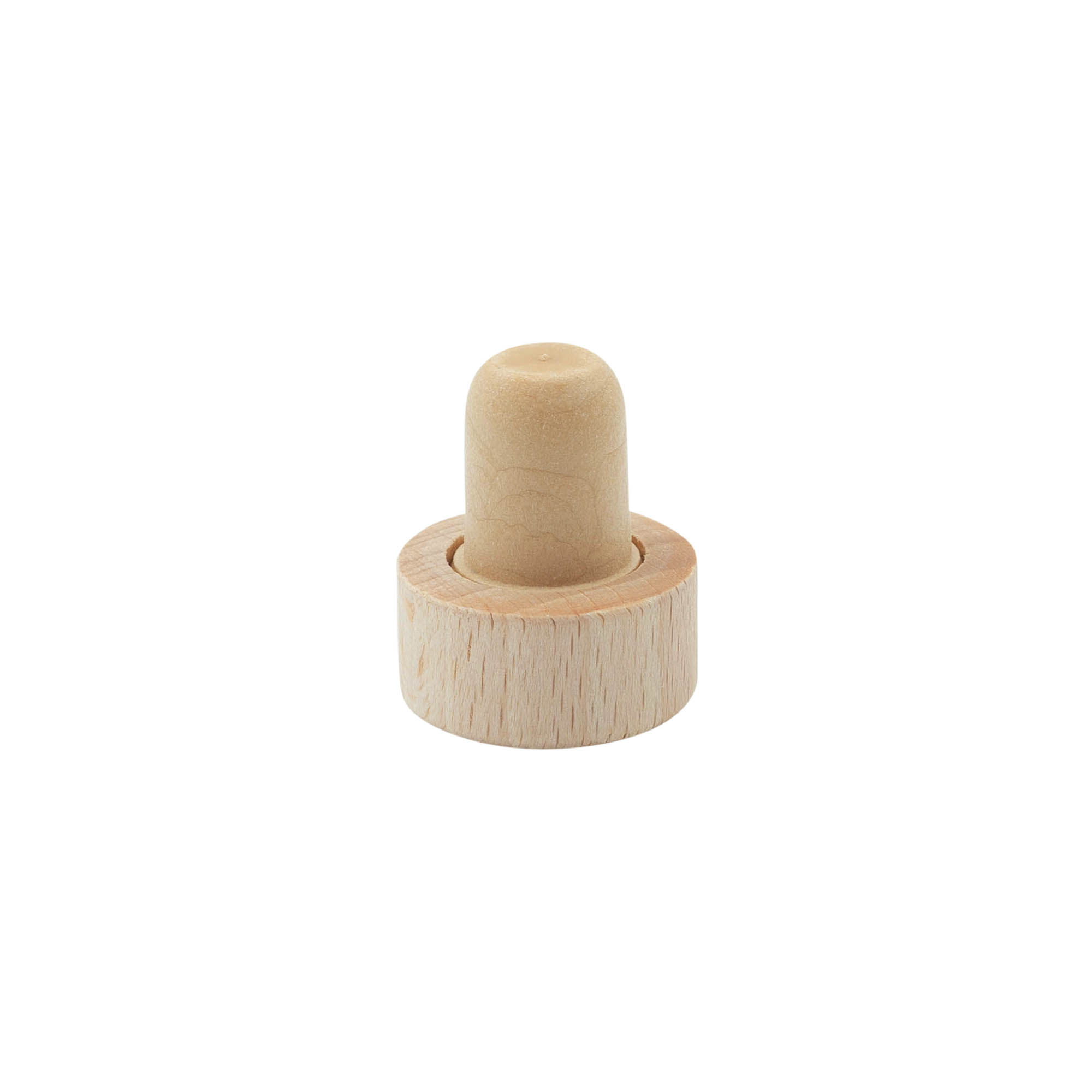 Rolha de pega 16 mm, madeira/plástico, para bocal: cortiça Rolha de pega 16 mm, madeira/plástico, para bocal: cortiça