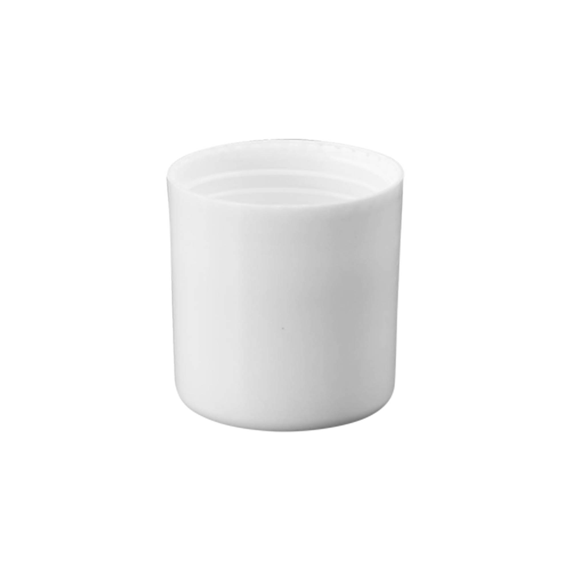 Tampa para frasco roll-on de 50 ml, plástico PP, branca, para bocal: tampa de rosca Tampa para frasco roll-on de 50 ml, plástico PP, branca, para bocal: tampa de rosca