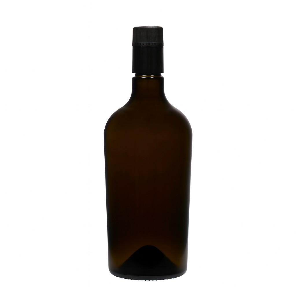 750 ml Garrafa de vinagre/óleo 'Oleum', vidro, verde antigo, bocal: DOP
