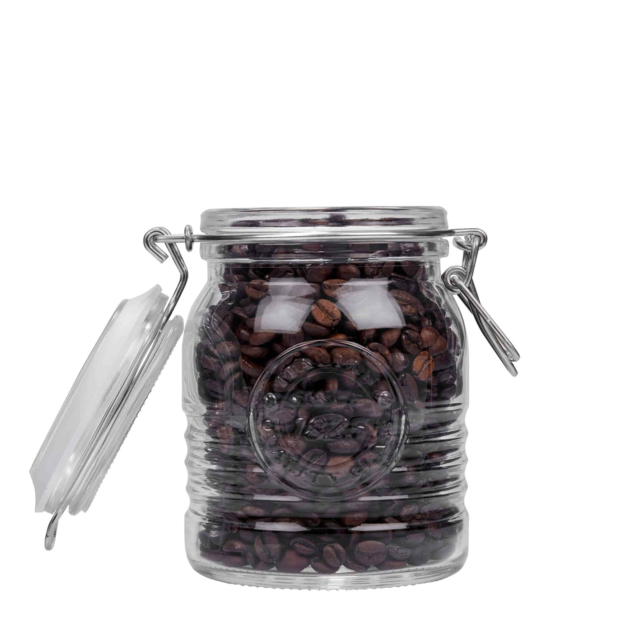 Frasco de vidro com fecho de alavanca de 500 ml 'Officina 1825', Boca: fecho de alavanca