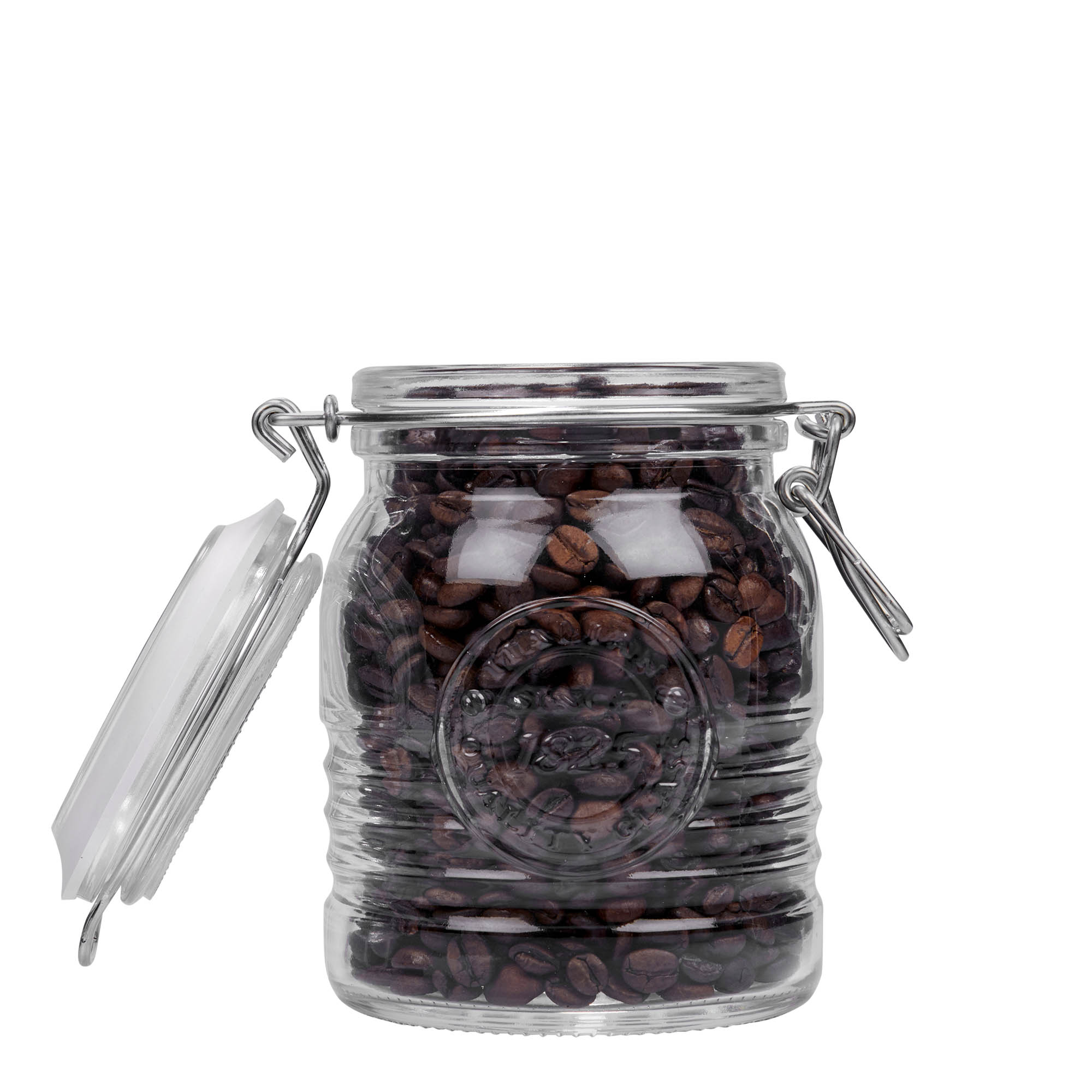 Frasco de vidro com fecho de alavanca de 500 ml 'Officina 1825', Boca: fecho de alavanca Frasco de vidro com fecho de alavanca de 500 ml 'Officina 1825', Boca: fecho de alavanca