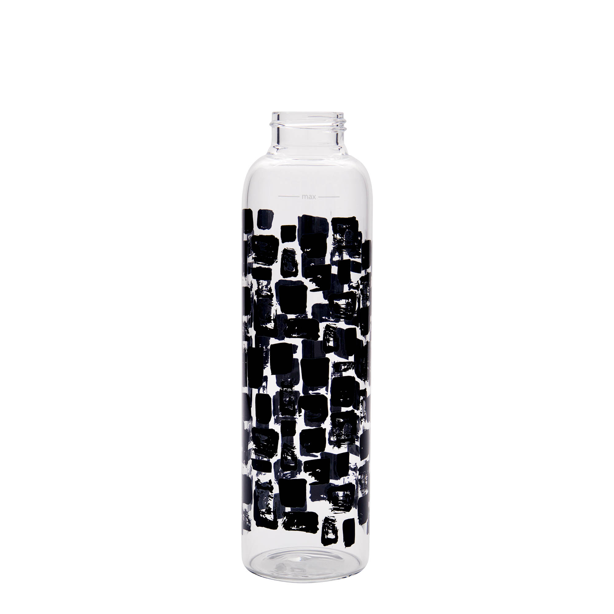 Garrafa de beber 500 ml 'Perseus - Retângulos Pretos', Boca: Tampa de rosca Garrafa de beber 500 ml 'Perseus - Retângulos Pretos', Boca: Tampa de rosca