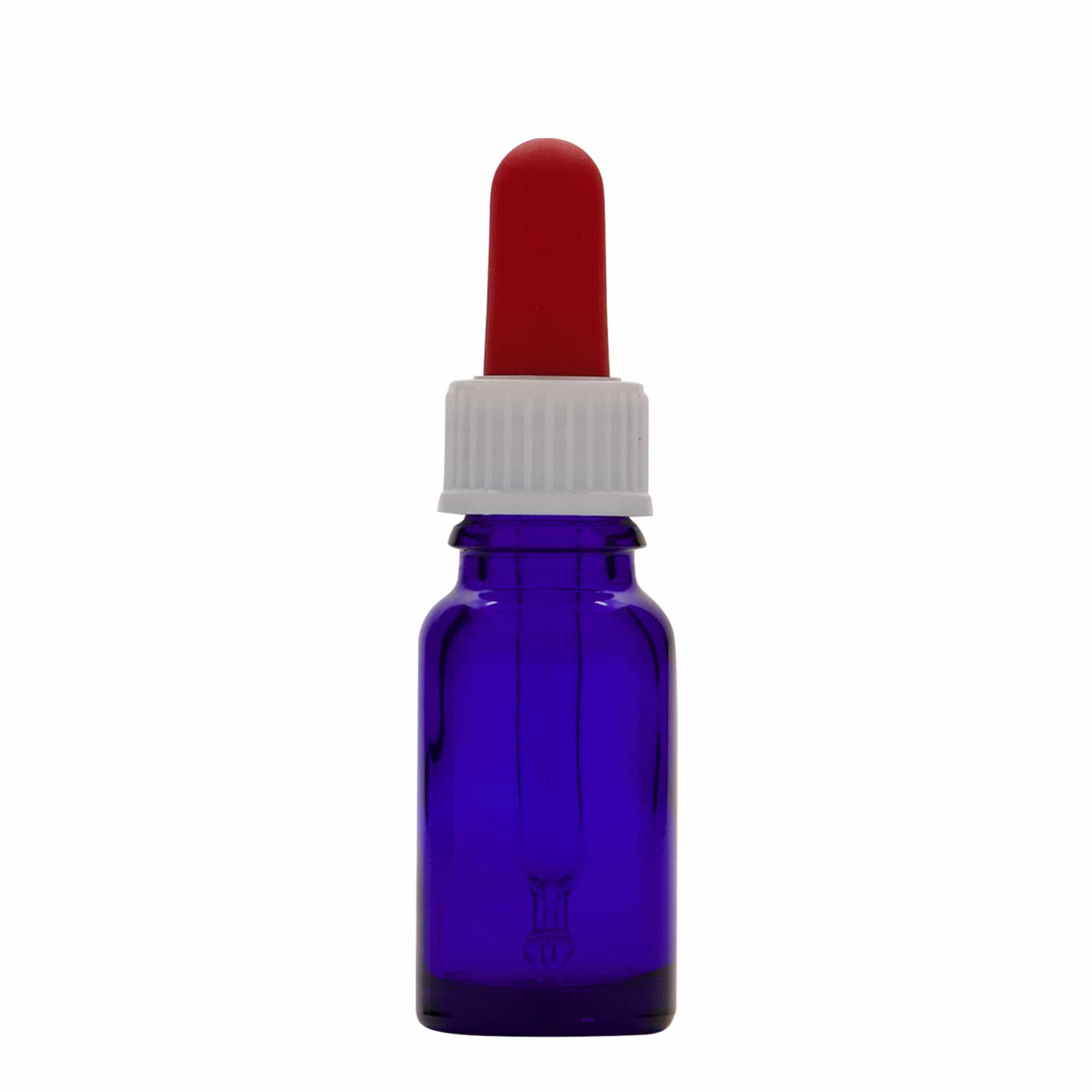 10 ml Frasco conta gotas farmacêutico, vidro, azul real, boca: DIN 18 10 ml Frasco conta gotas farmacêutico, vidro, azul real, boca: DIN 18