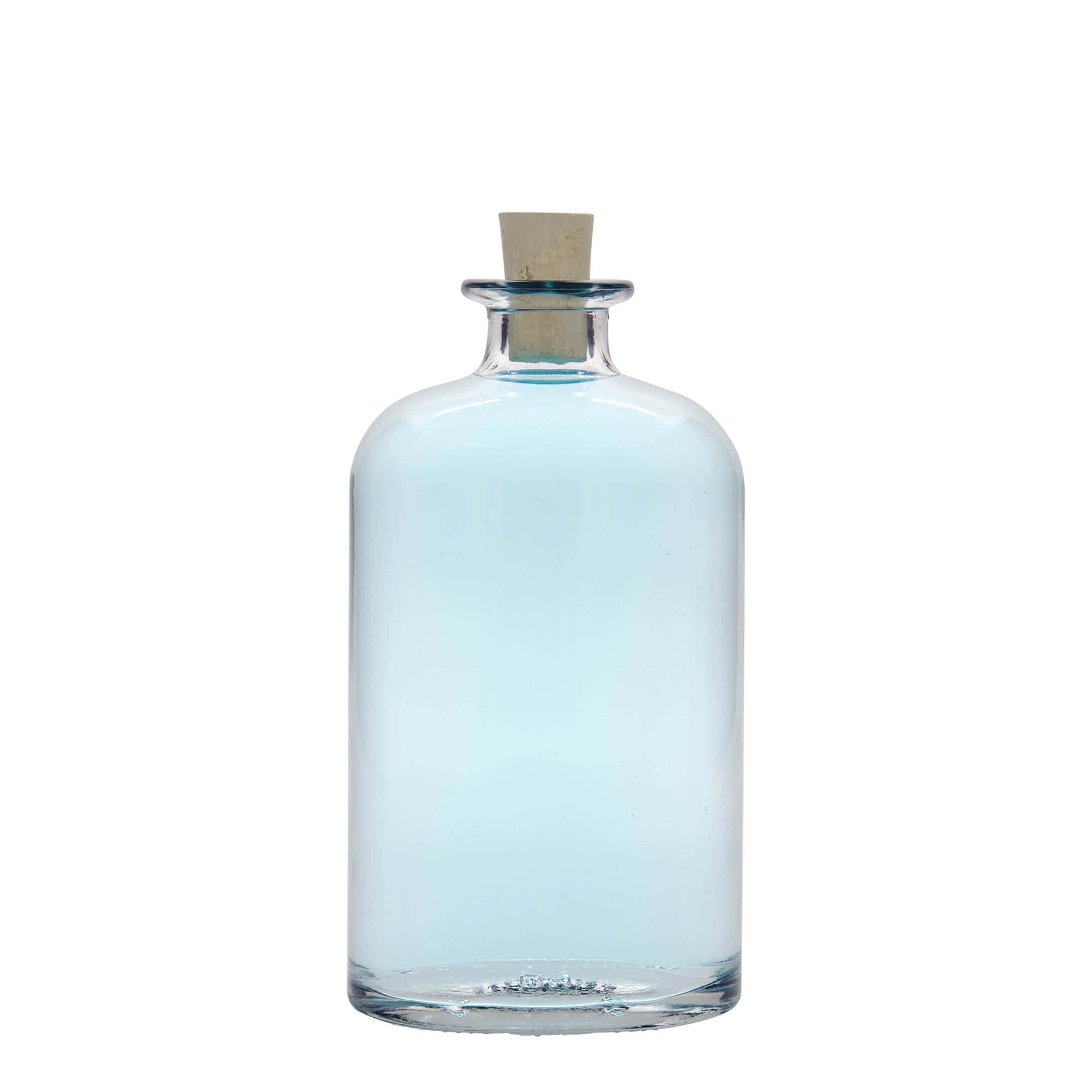 Garrafa de vidro de 500 ml 'Dundee', oval, boca: cortiça