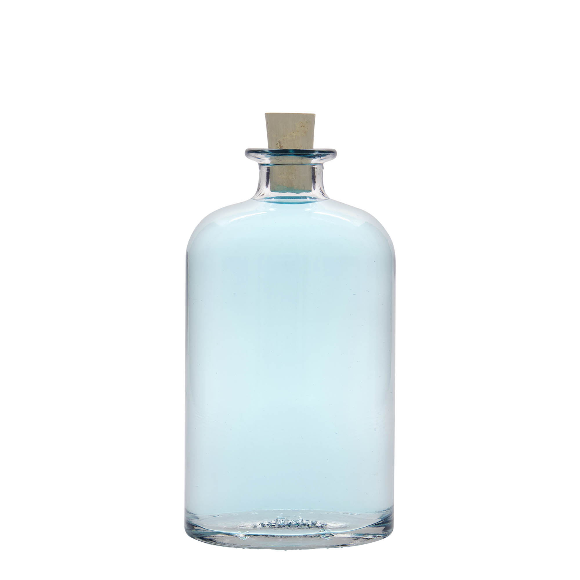 Garrafa de vidro de 500 ml 'Dundee', oval, boca: cortiça