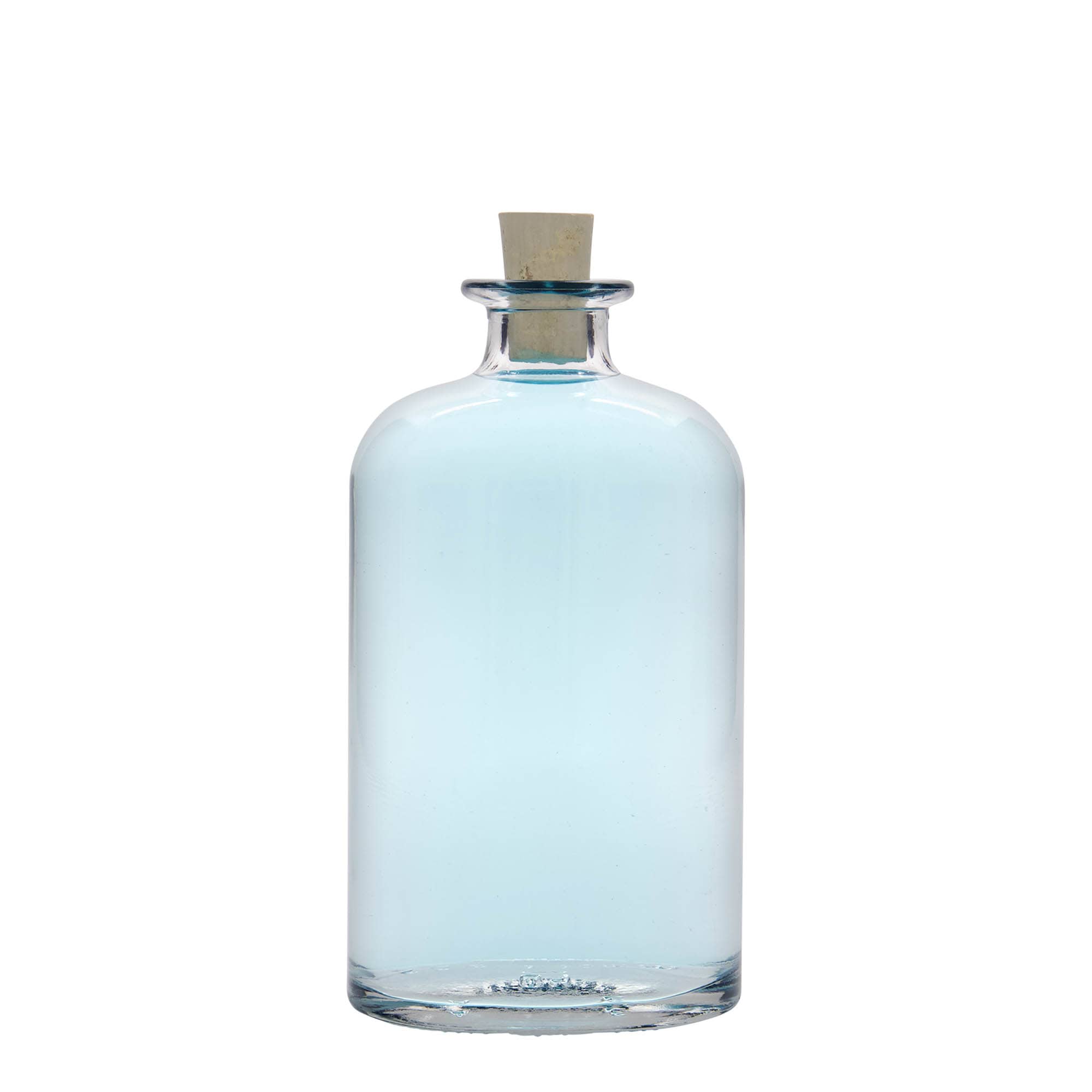 Garrafa de vidro de 500 ml 'Dundee', oval, boca: cortiça