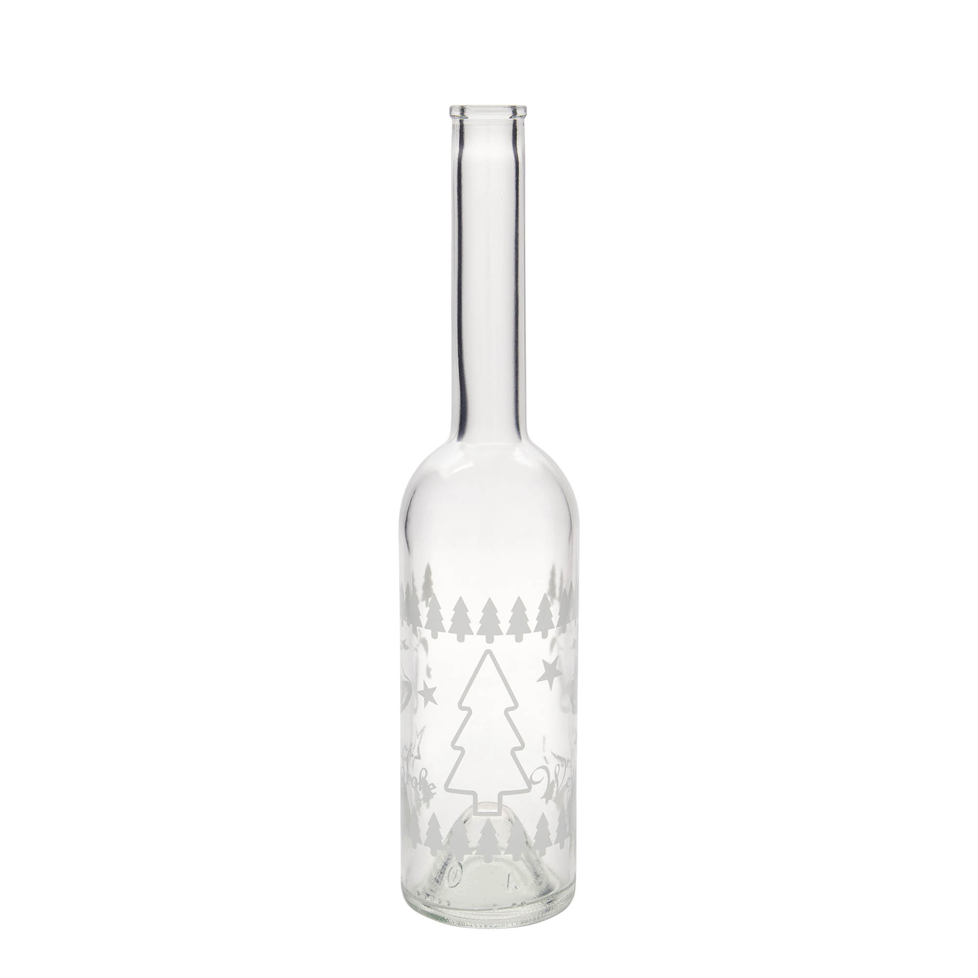 Garrafa de vidro 500 ml 'Ópera', motivo: Natal clássico, boca: rolha Garrafa de vidro 500 ml 'Ópera', motivo: Natal clássico, boca: rolha