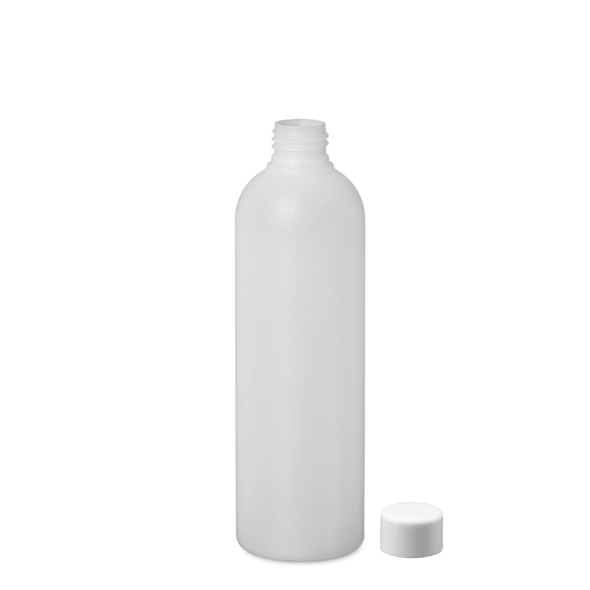 Frasco de plástico de 300 ml 'Tuffy', HDPE, natural, gargalo: 24/410