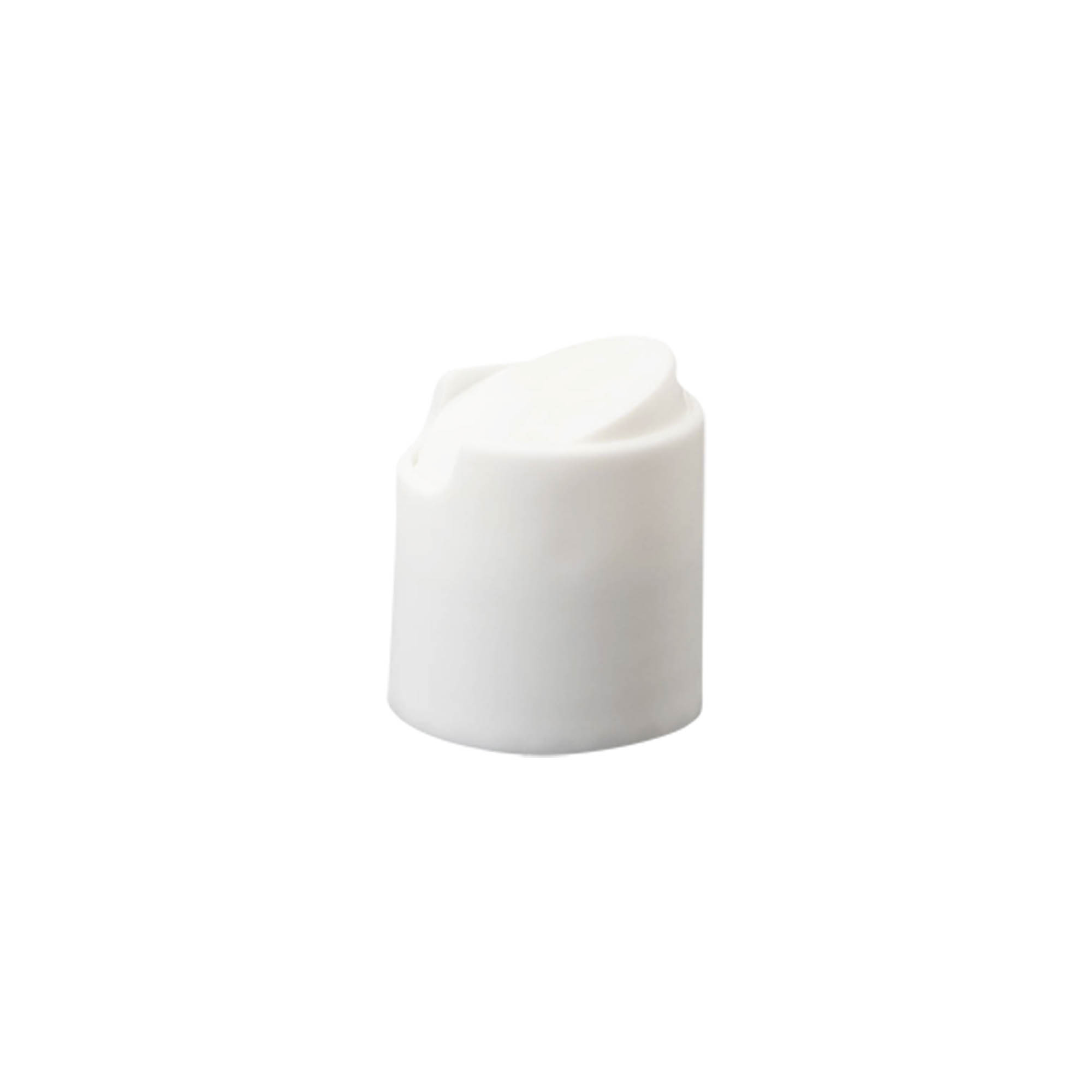 Tampa de rosca Disc Top, plástico PP, branca, para bocal: 24/410