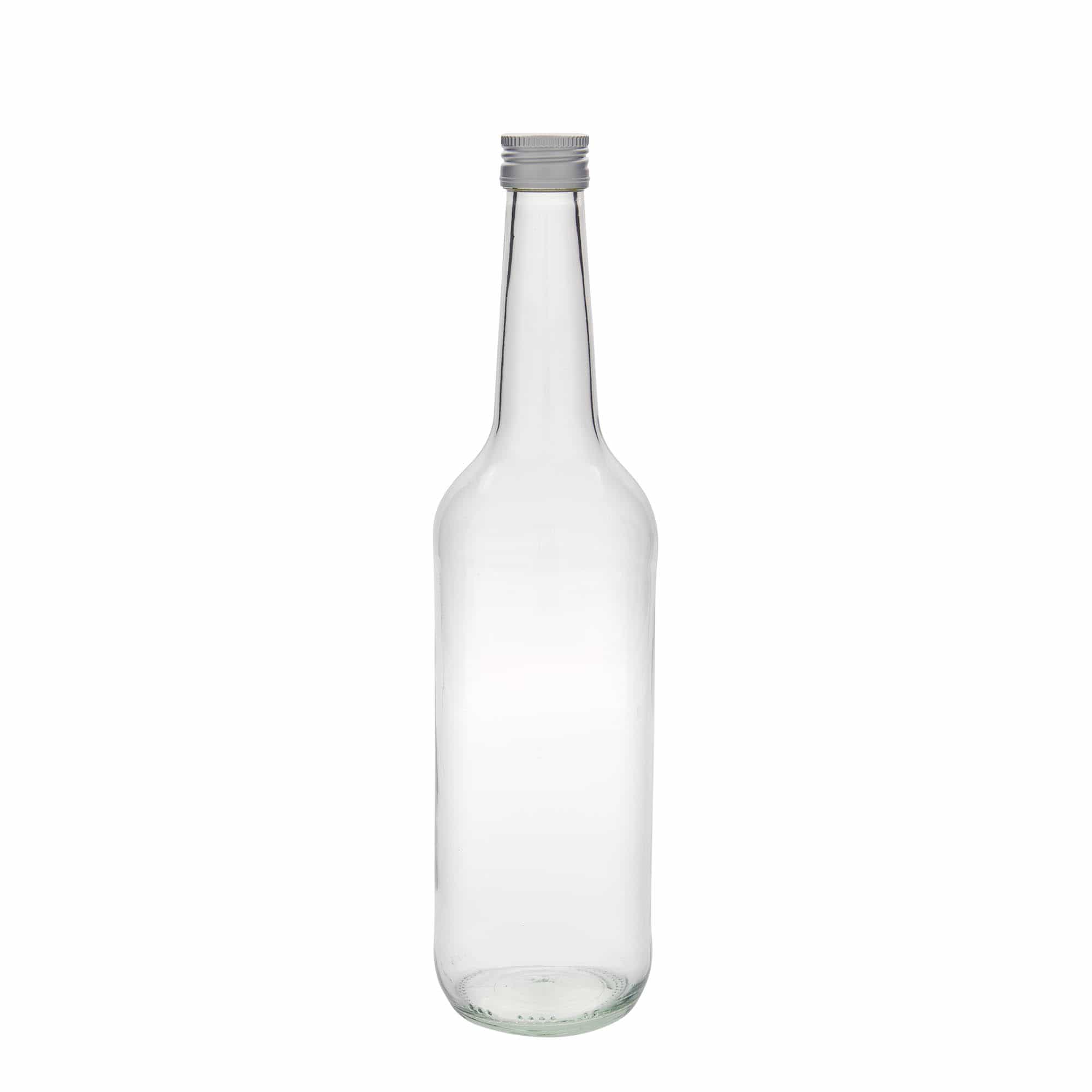 Garrafa de vidro de 700 ml, pescoço direito, boca: PP 28