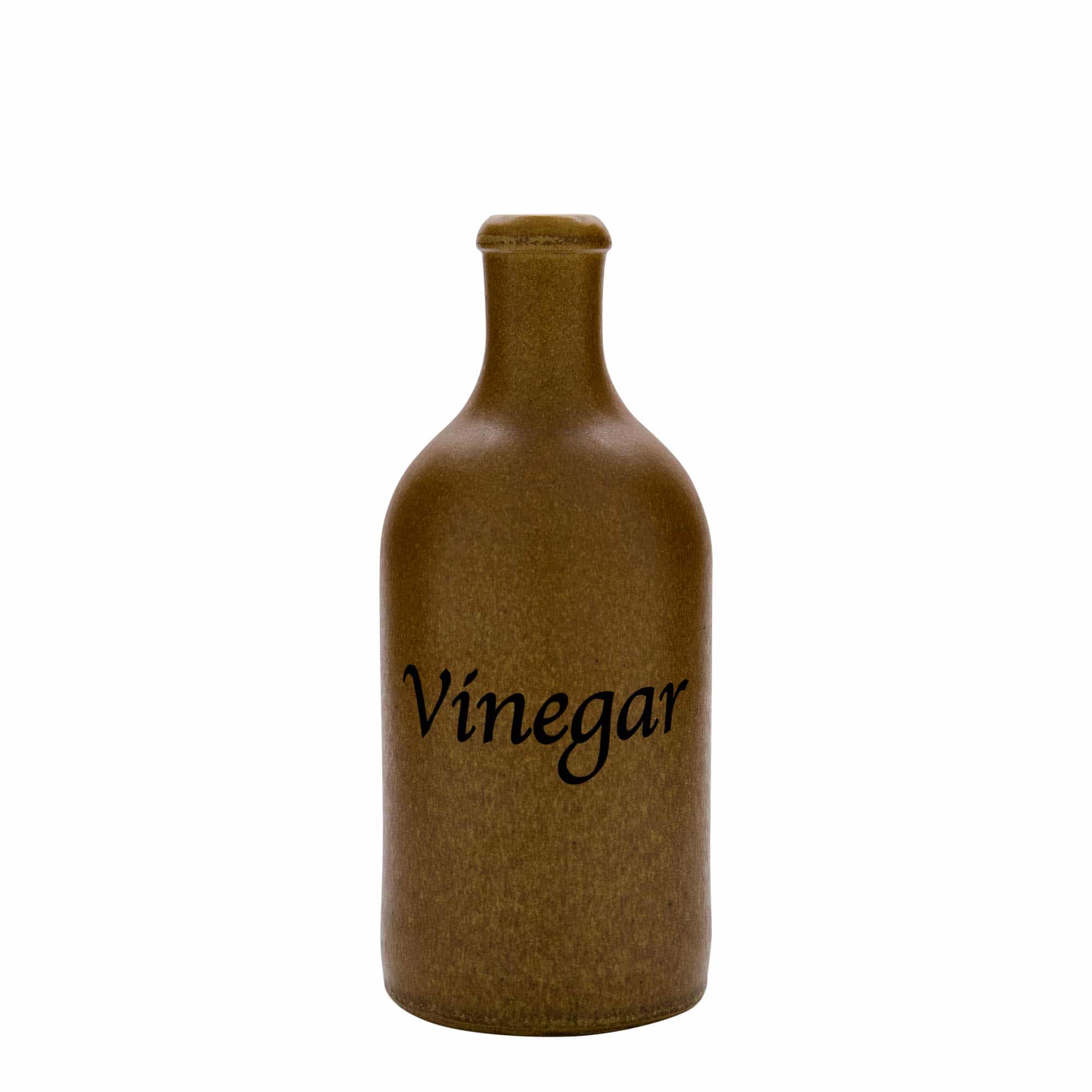 500 ml Jarro de barro, motivo: Vinegar, grés, castanho, cristal, boca: Cortiça 500 ml Jarro de barro, motivo: Vinegar, grés, castanho, cristal, boca: Cortiça