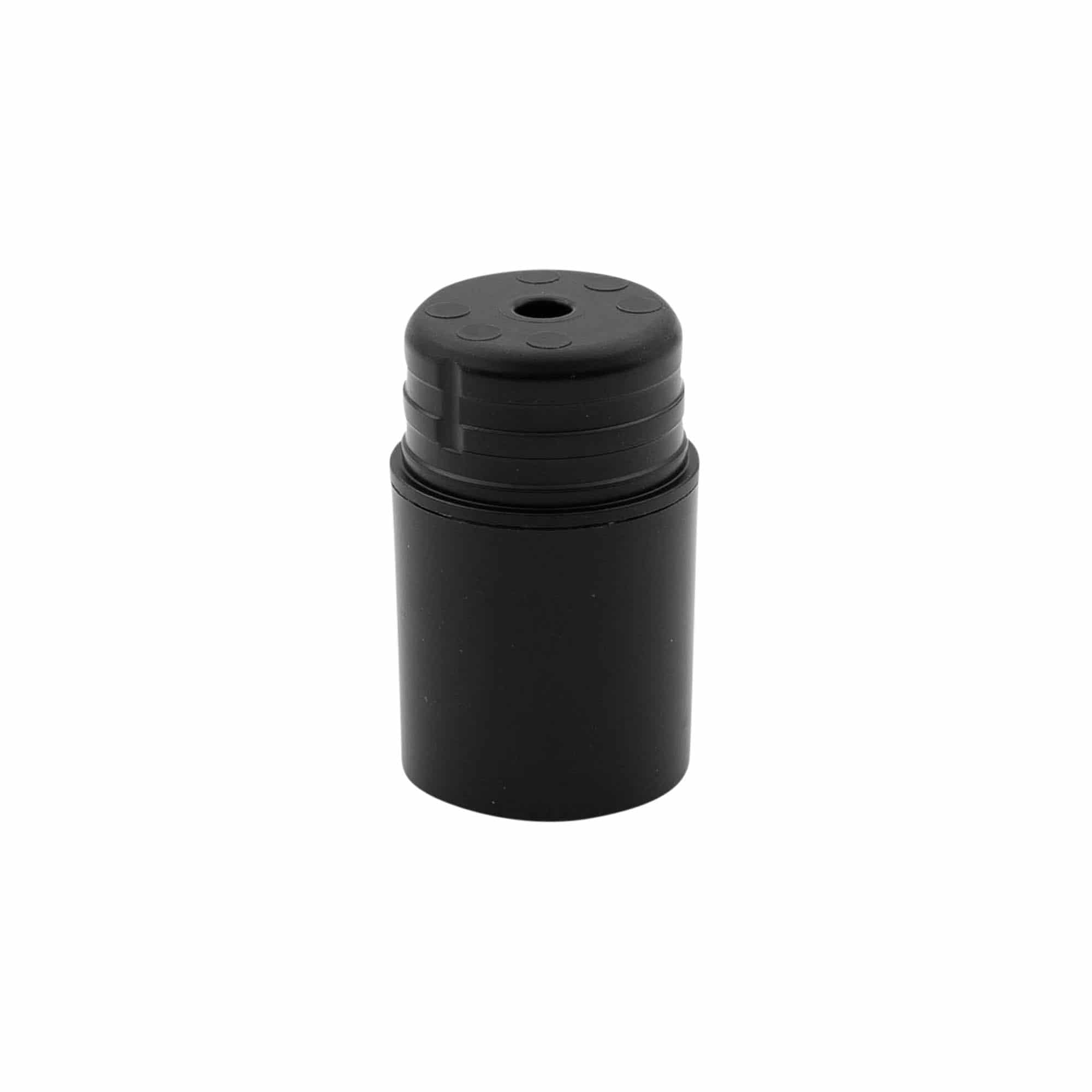 Cabeça de bomba dispensadora airless 'Nano', plástico PP, preto