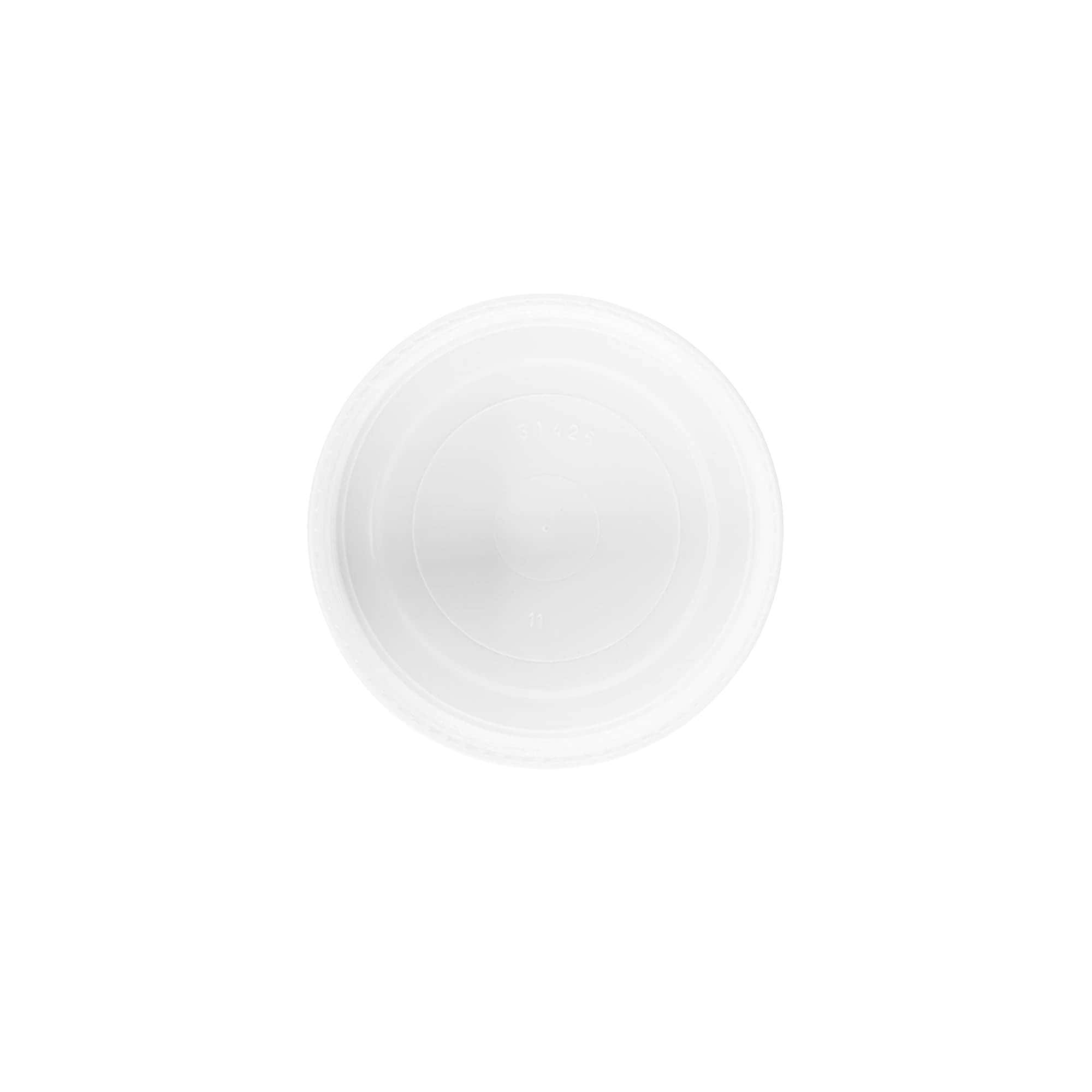 100 ml Tampa de rosca 'Bianca', plástico PP, branco