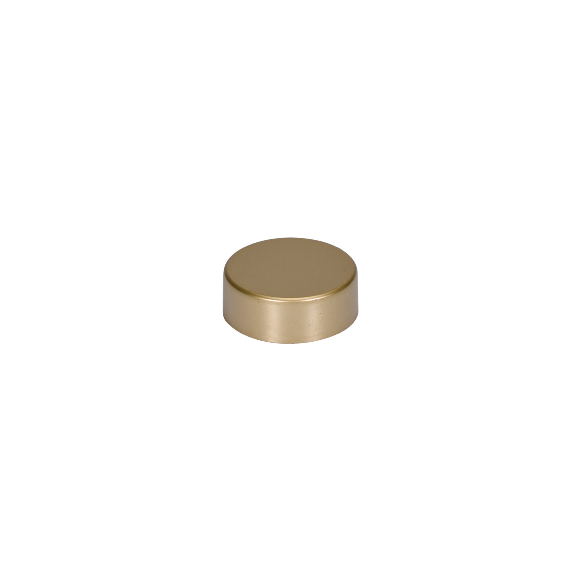 Tampa de rosca, plástico ABS, dourado fosco, para bocal: GPI 33/400