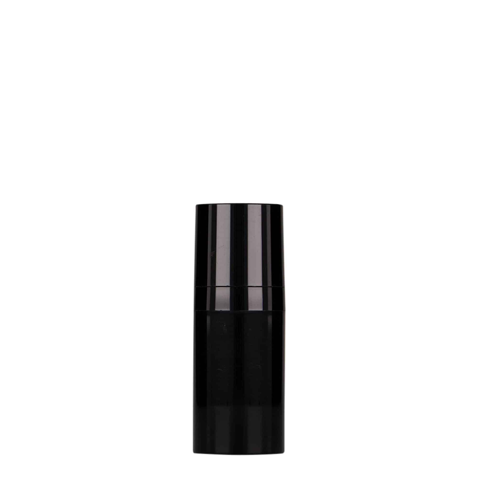 Dispensador Airless de 15 ml 'Micro', plástico PP, preto