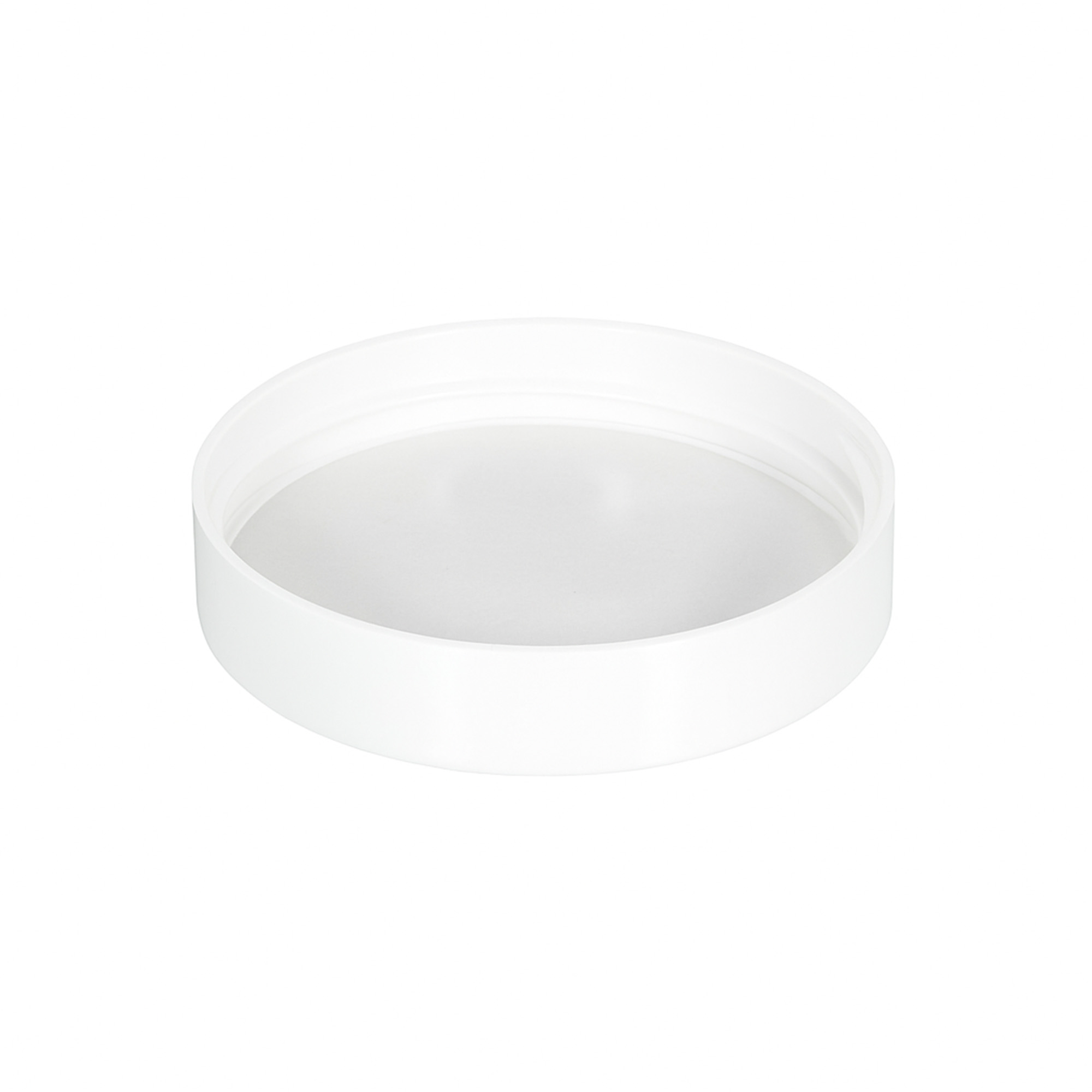 Tampa de rosca para 120 ml 'Brown Line', plástico HPM, branco